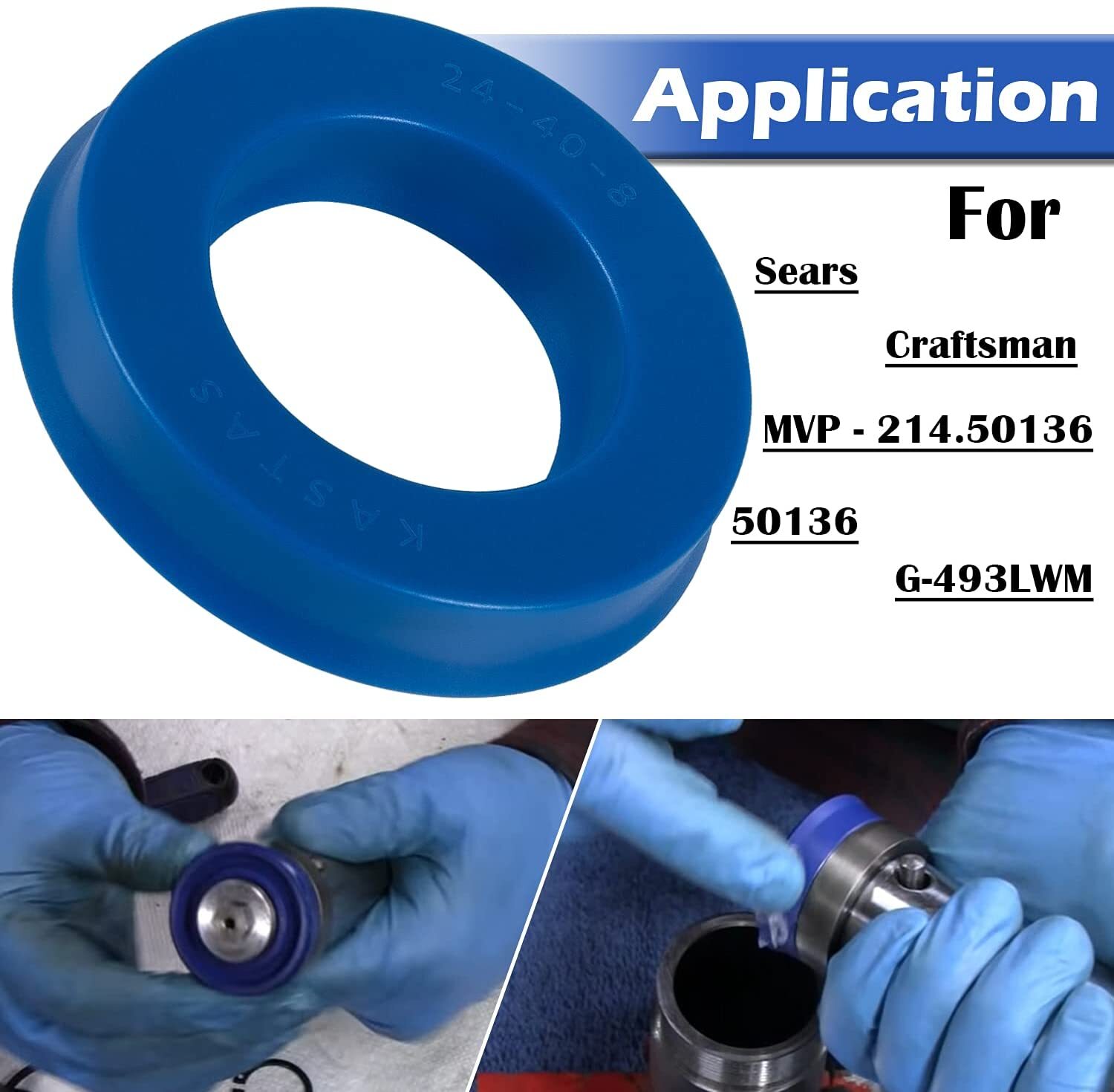 Floor Jack Seal Kit for Sears, Craftsman, MVP – 214.50136, 50136, G-493LWM