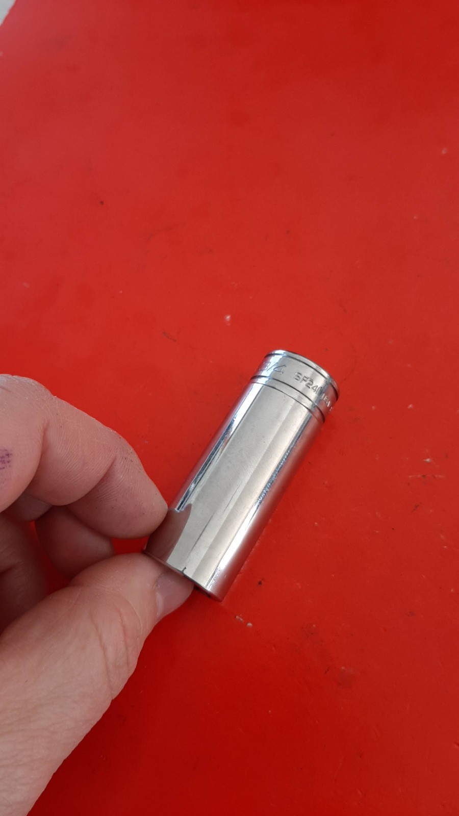 Snap-on Tools USA SFS241 3/8″ Drive 3/4″ 6pt Point Deep Chrome Socket Engraved