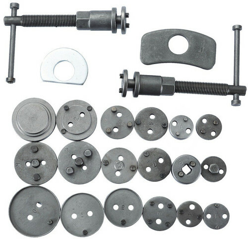 27pcs Universal Disc Brake Caliper Piston Hooks Wind Rewind Tool +case +gloves
