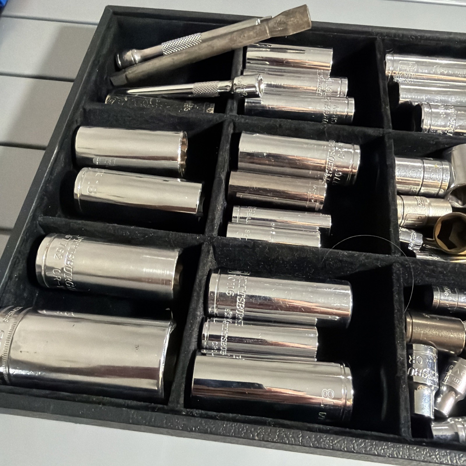 Mixed Socket Lot Toolbox Cleanout Craftsman snap on Pittsburgh over 50pcs