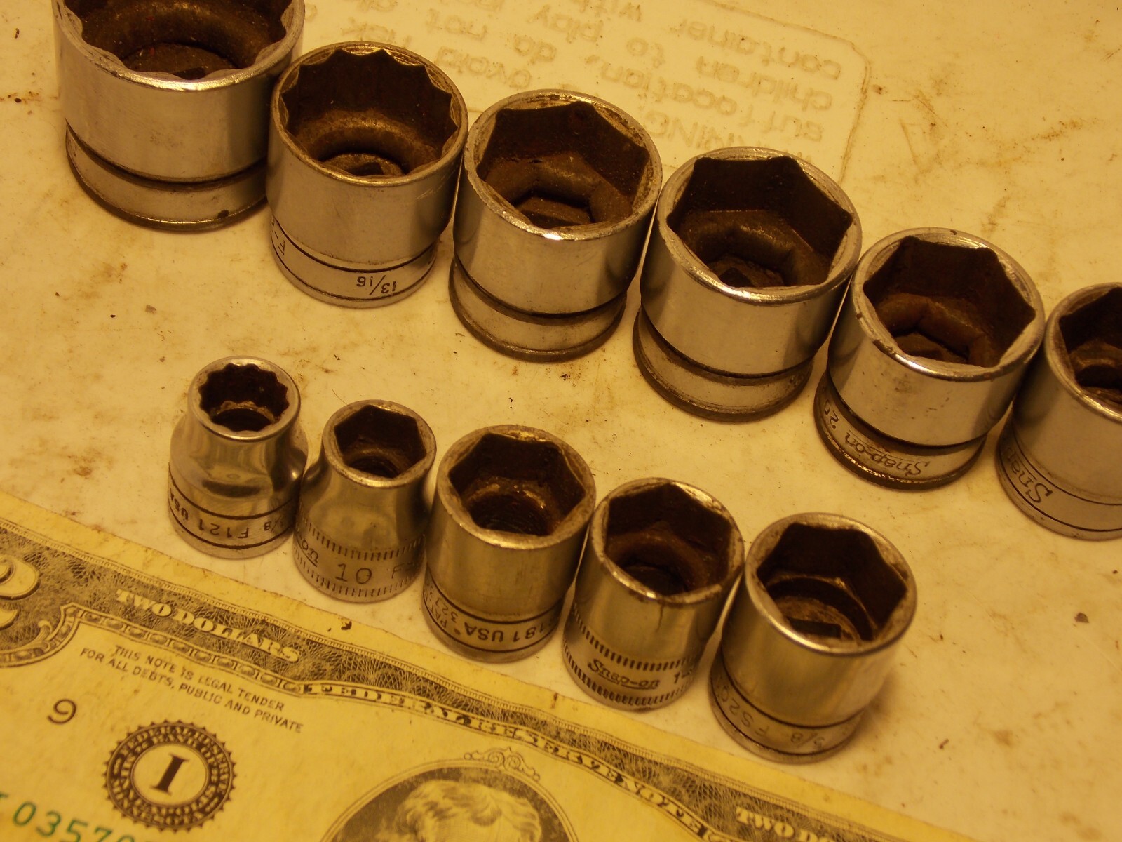 Snap on 3/8″ Drive Shallow Chrome Sockets sold Singles 14mm 3/8 9/16 FREEShpA1