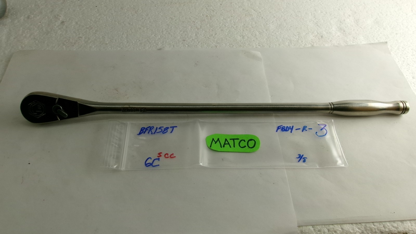 MATCO tools 3/8″ drive Ratchet BFR158T USA Nice!