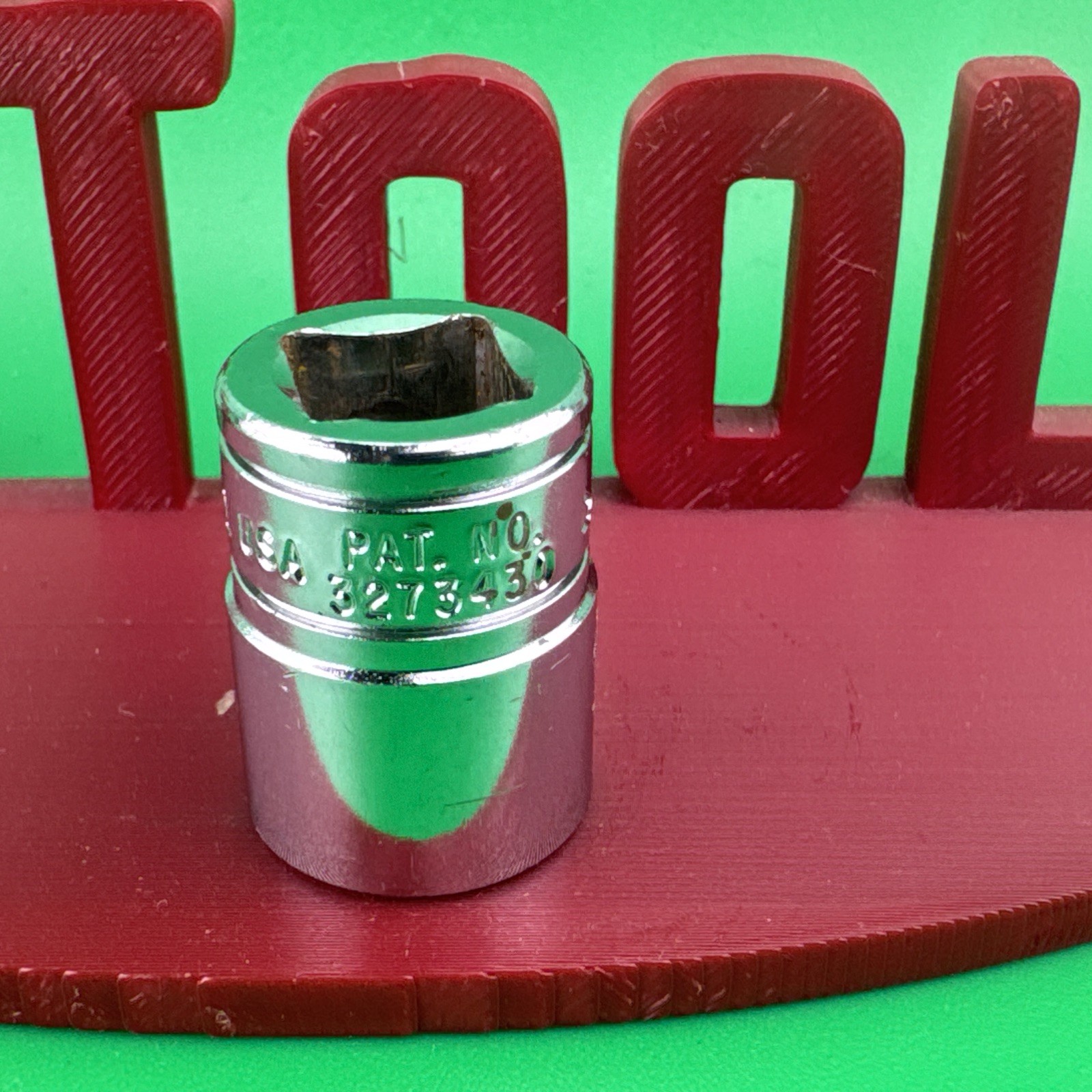Snap On F161 3/8″ Drive 12-Point SAE 1/2″ Shallow Chrome Socket Engraved 2