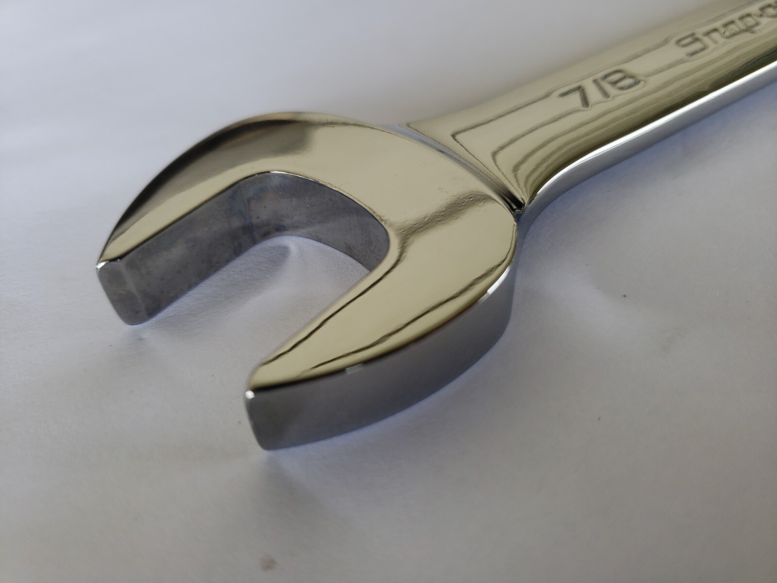 Snap-on Tools USA NEW 7/8″ SAE SHORT Length Chrome 12pt Combo Wrench OEX280B