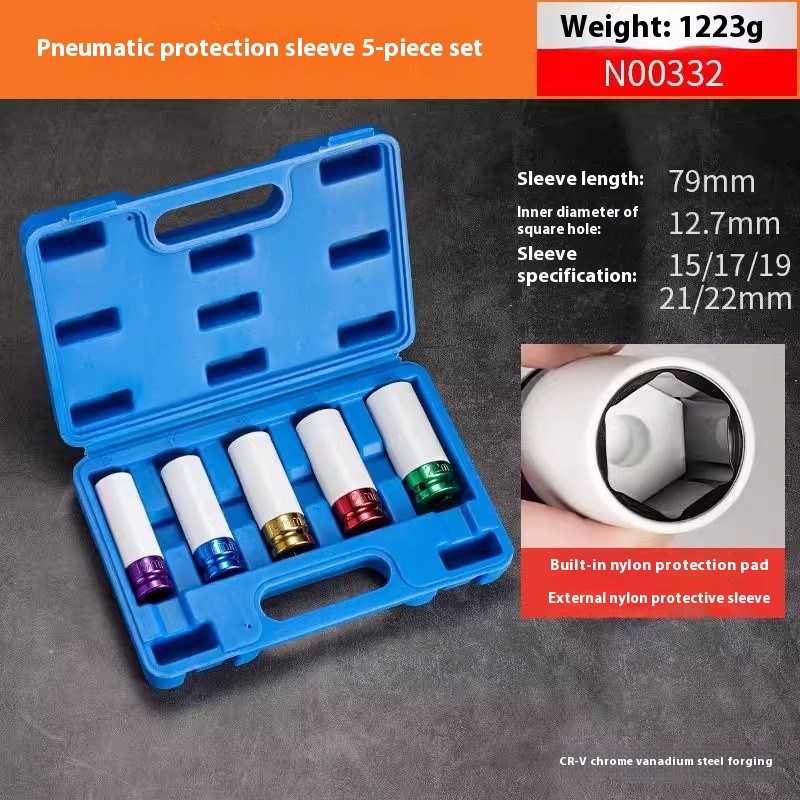 Pneumatic Tire Removal Protection Socket Set Extended Special Socket Wrench