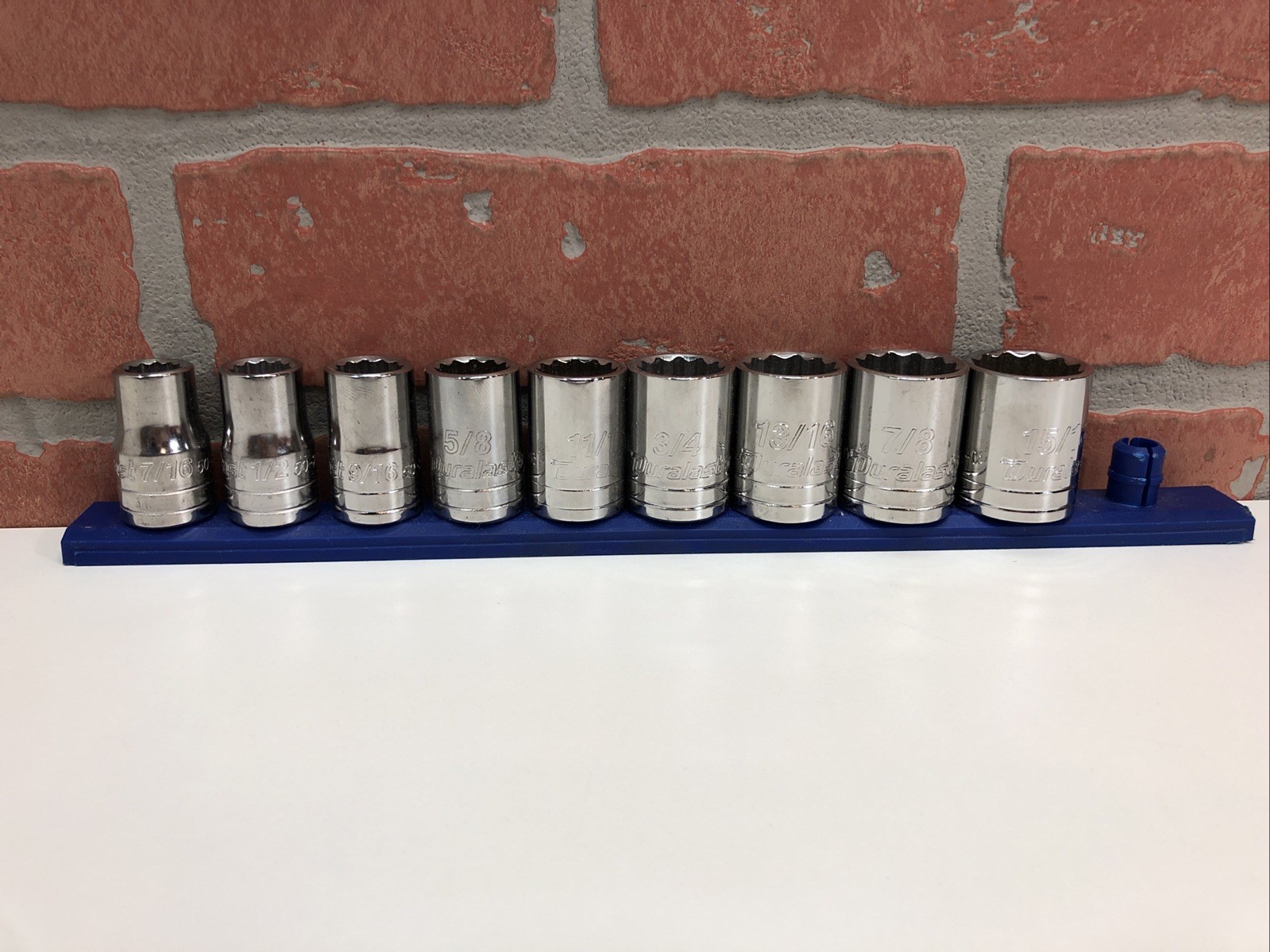 Duralast 1/2″ Drive 7/16-15/16 9pc Sockets Set 12 point 50-231 Missing 1″