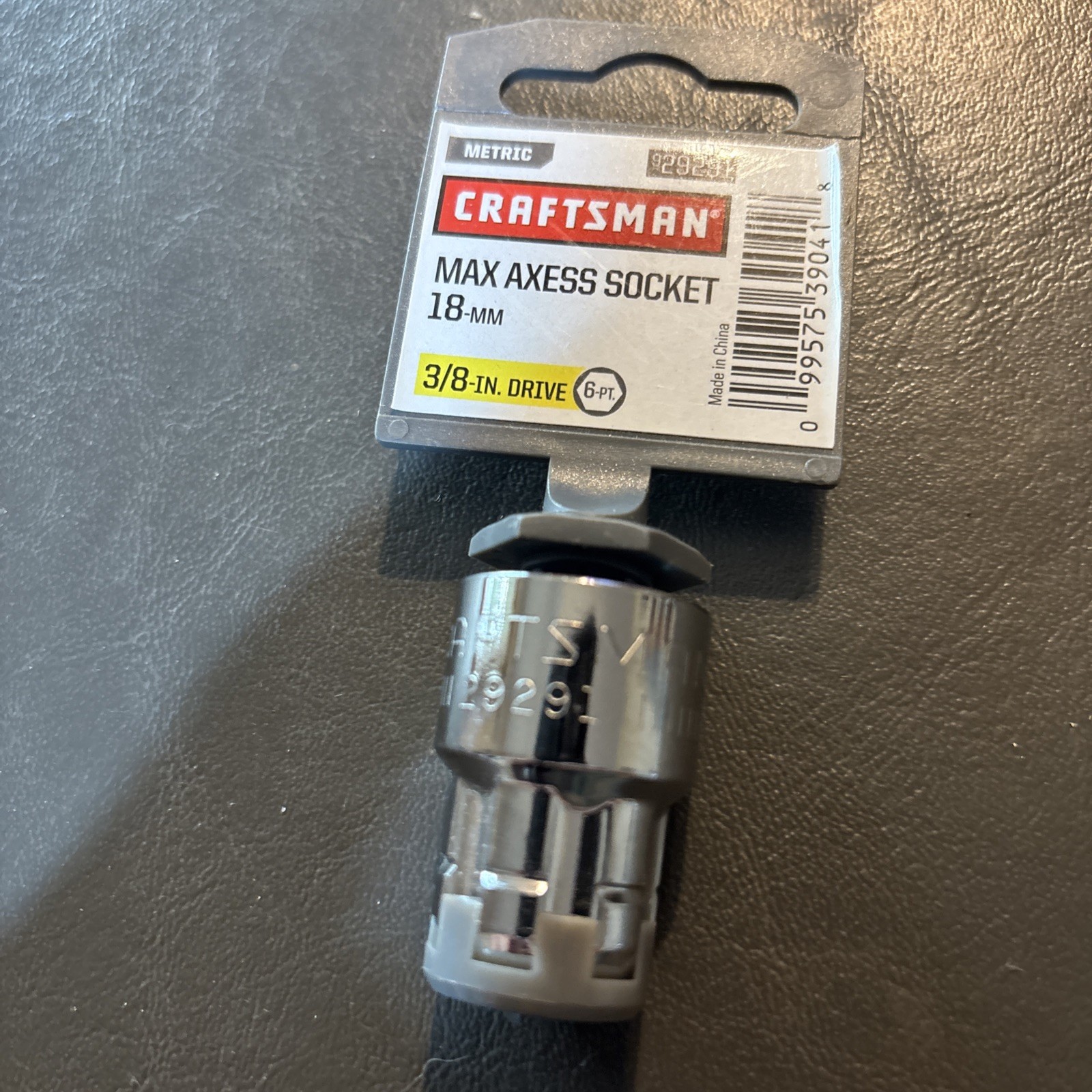 CRAFTSMAN Max Axess 4-Metric Sockets 3/8” Drive. 11mm,15mm,17mm,18mm