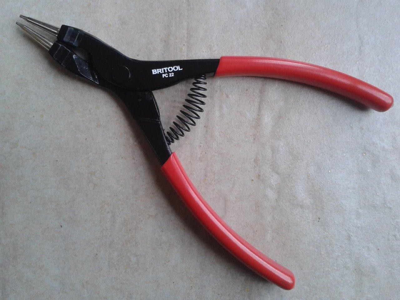 Original Britool PC22 Straight Nose External Circlip Plier Length 185mm approx