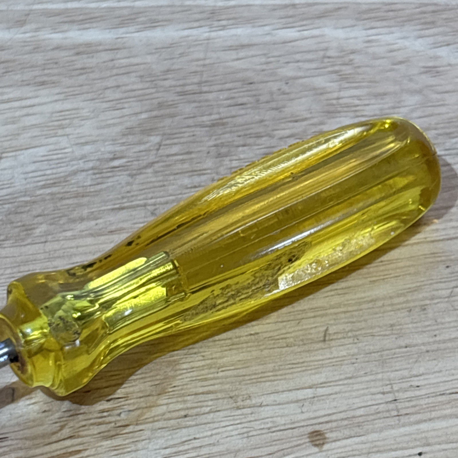 Proto Phillips Screwdriver Clear Yellow Hard Handle 5.25″ Long 9680 USA