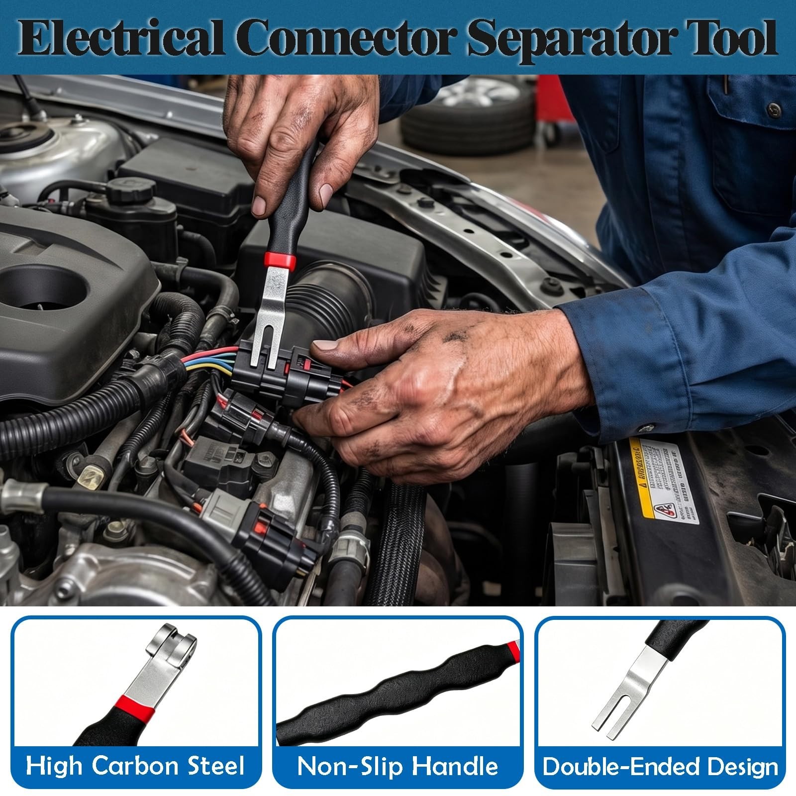 5PCS Automotive Electrical Disconnect Tool Set, Connector Removal & Hose Clamp P