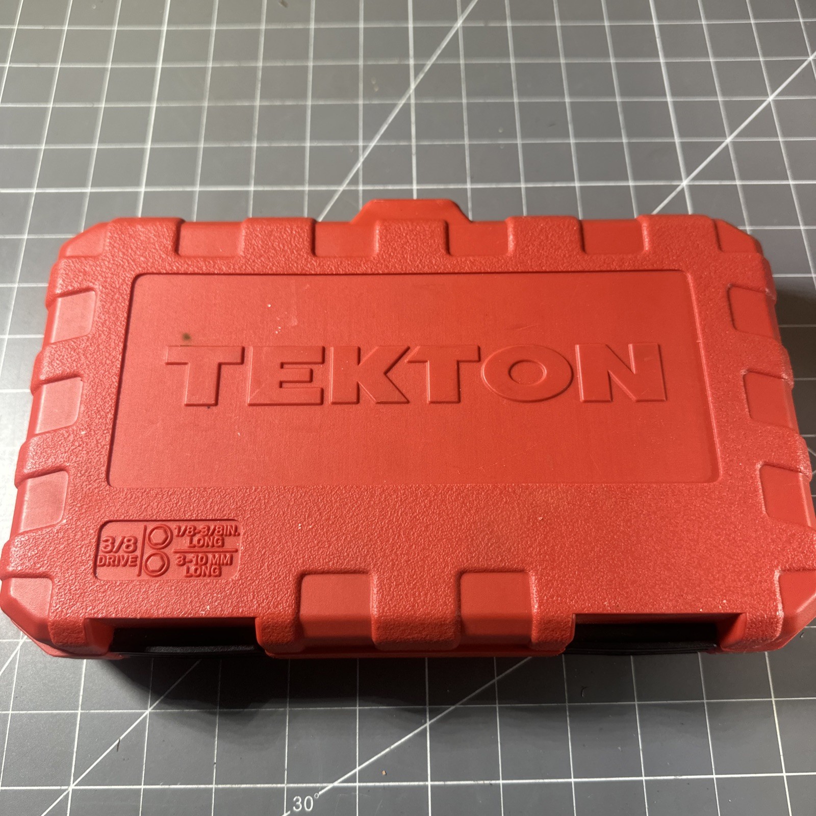 Tekton SHB91316 3/8 Inch Drive 18 Piece SAE MM Hex Bit Socket Set W/Case