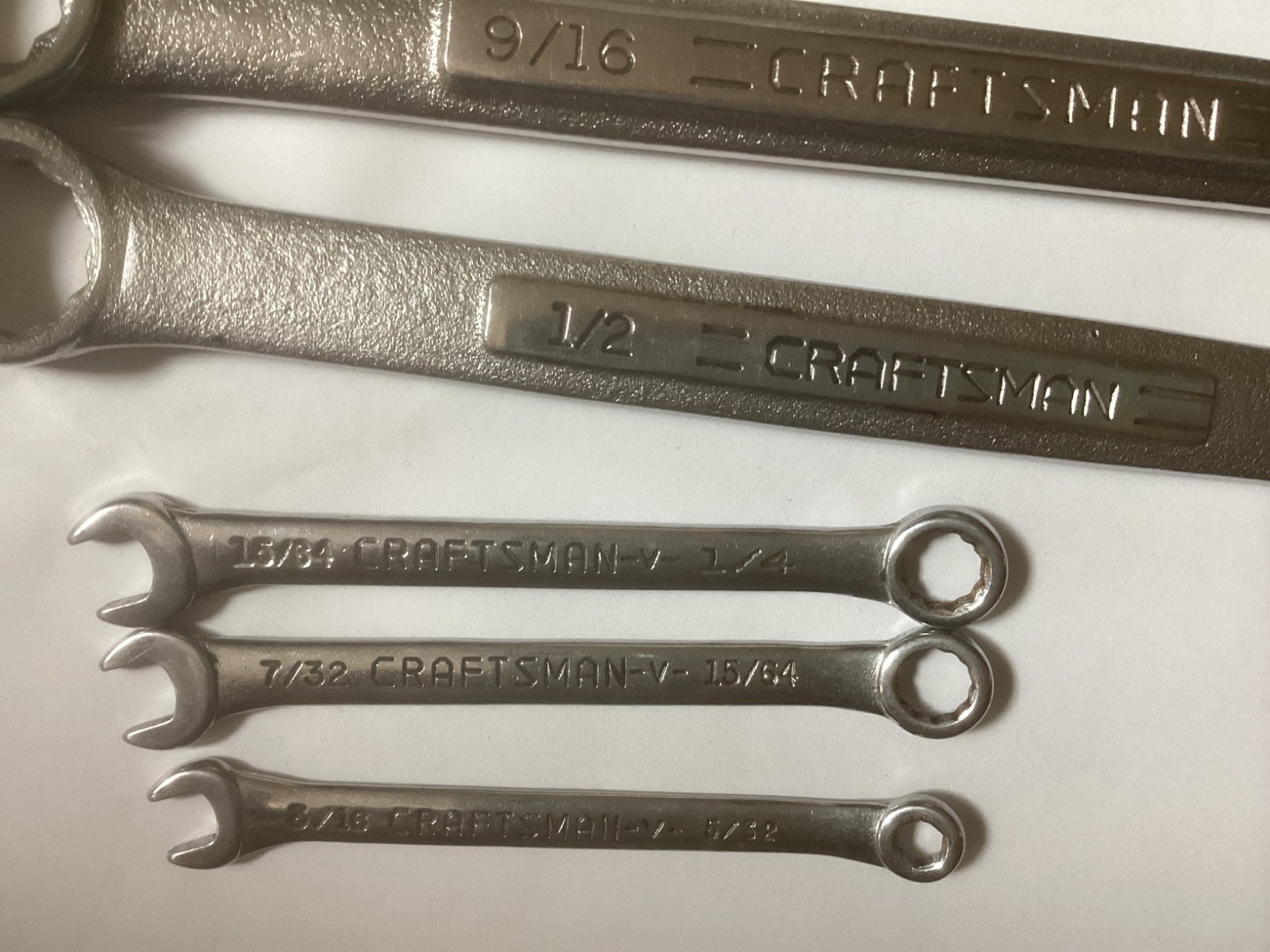 Craftsman 9 Pc. Open End Box Wrenches