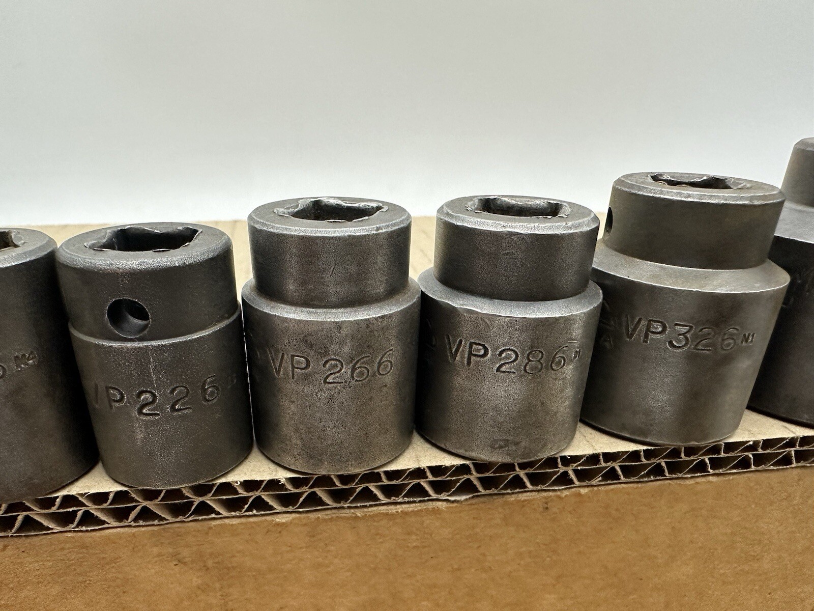 10 Pc MAC TOOLS VP 1/2″ DRIVE 6 PT SHALLOW IMPACT SOCKET Set 3/8″- 1-1/4″