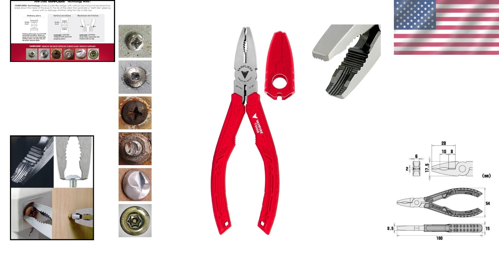 Compact 6.25″ Screw Extractor Pliers – Perfect for Mechanics & Electricians