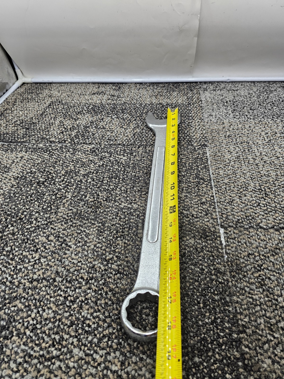Pittsburgh 1-1/2 Inch Jumbo Combination Wrench Raised Panel Steel Tool 18 Inch