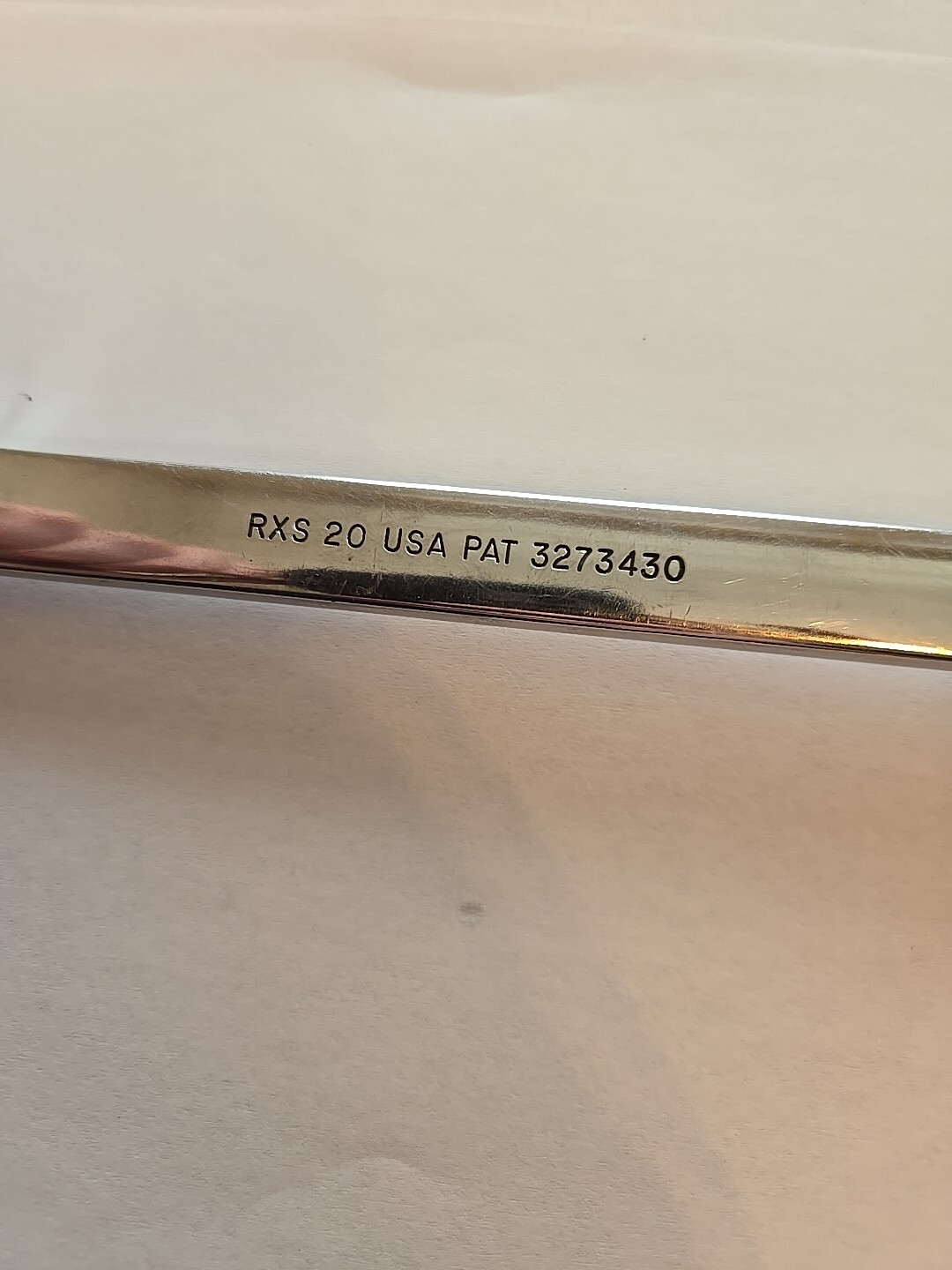 Snap On 5/8″ Chrome Open/Flare Nut End Wrench RXS20