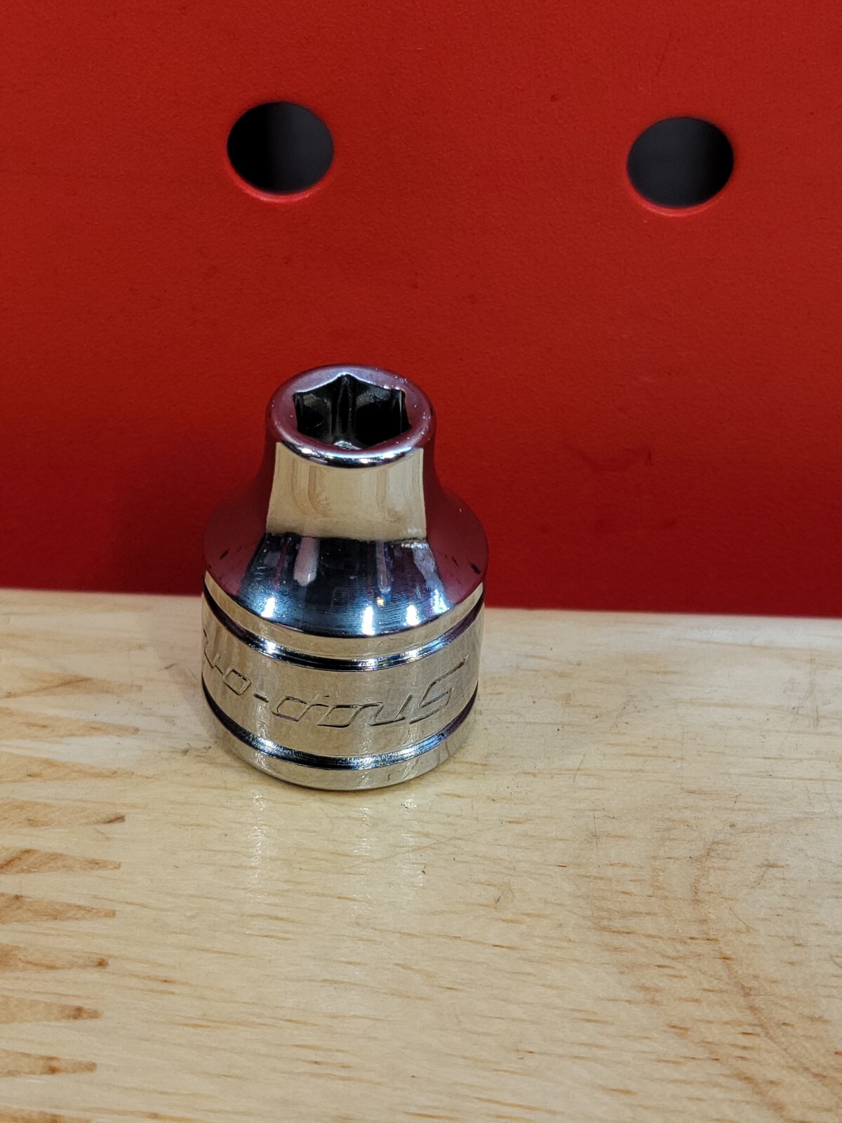 Snap-on FS081 1/4″ Shallow 3/8″ Drive SAE 6-Point Chrome Socket USA NOS