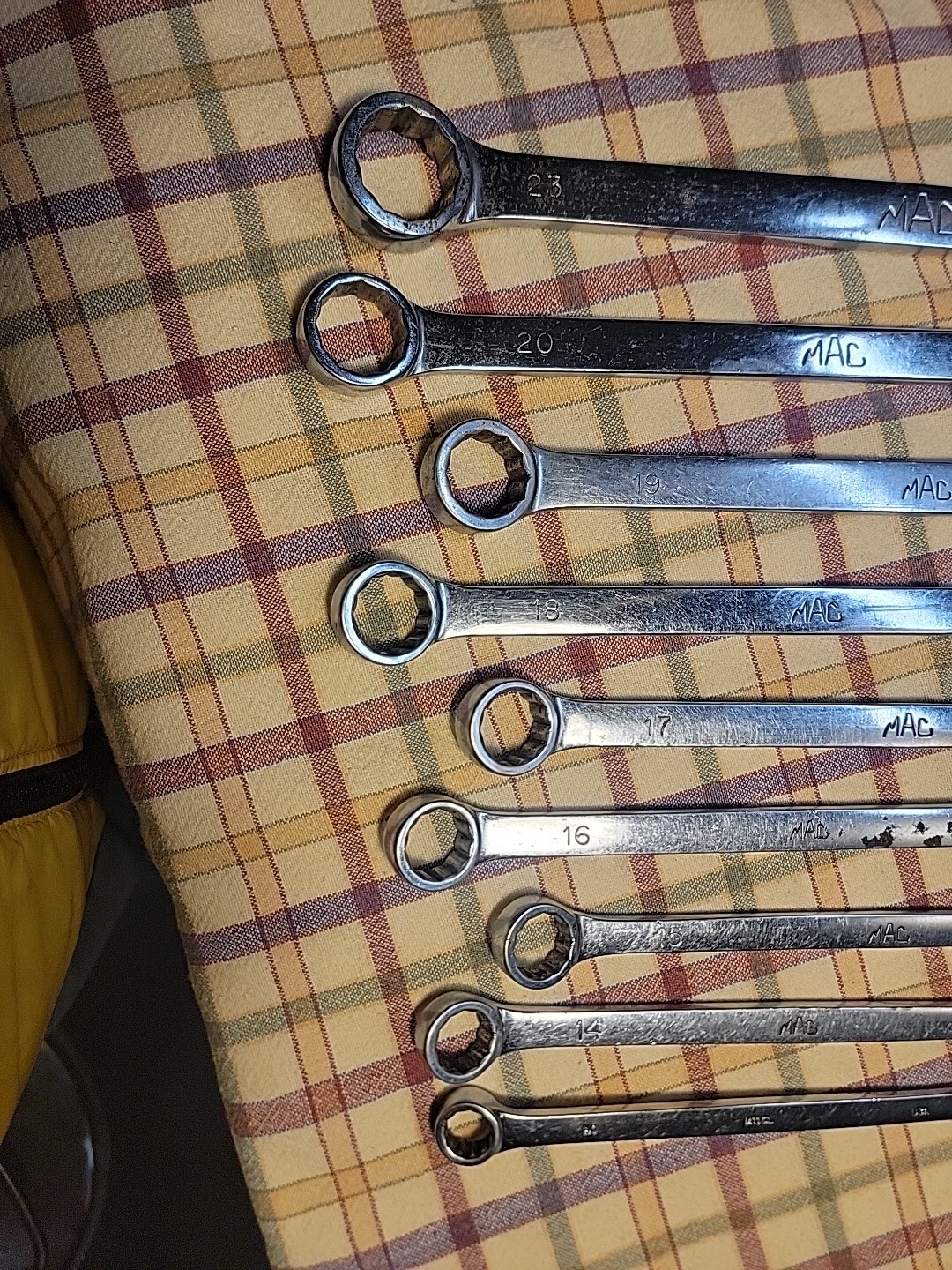 MAC Metric Range From M11CL – M23CL Combination Wrench Set 9 Pieces