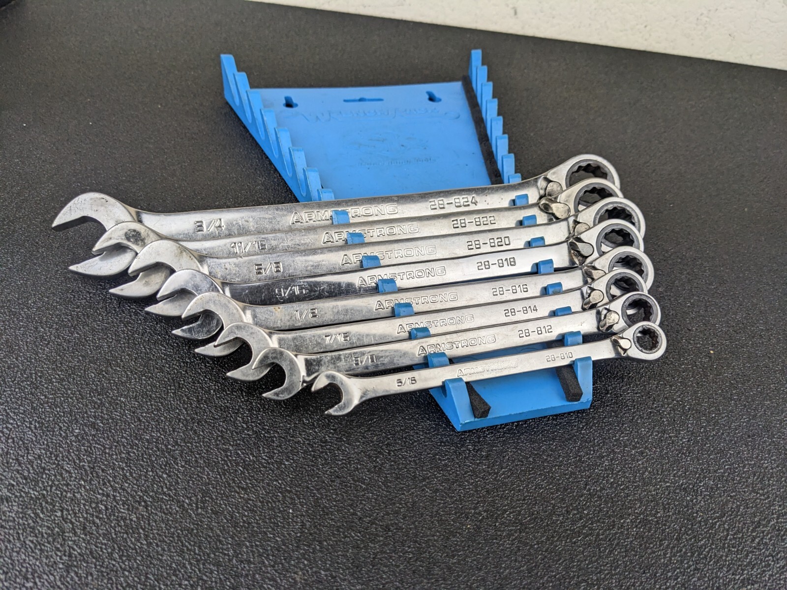 #ay494 Armstrong Tools USA 8pc SAE Ratcheting Wrench Set 5/16″ – 3/4″