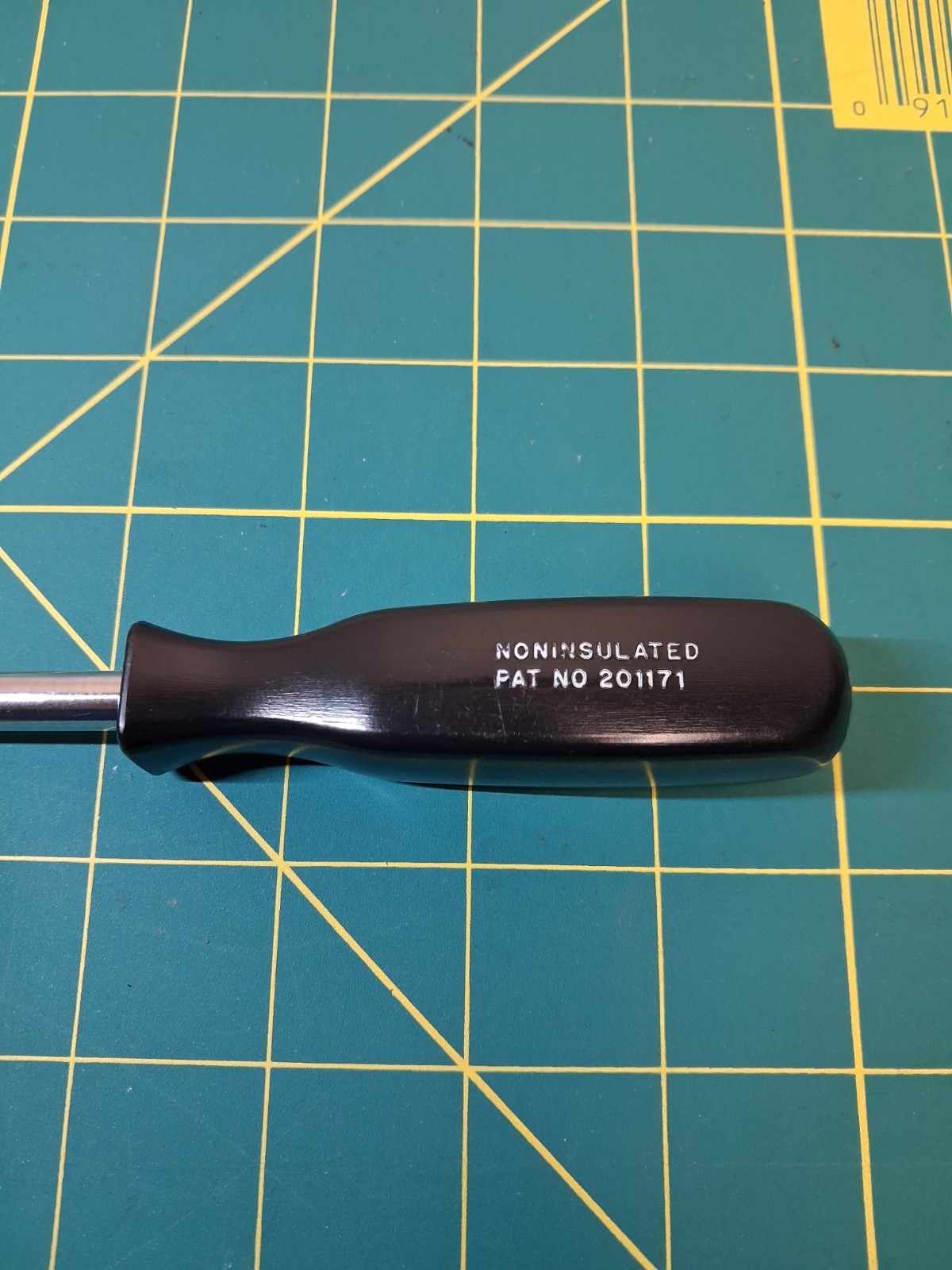 Snap-On TM9CS 1/4 “Drive 9″ Long Shank Socket Driver Black Hard Plastic Handle