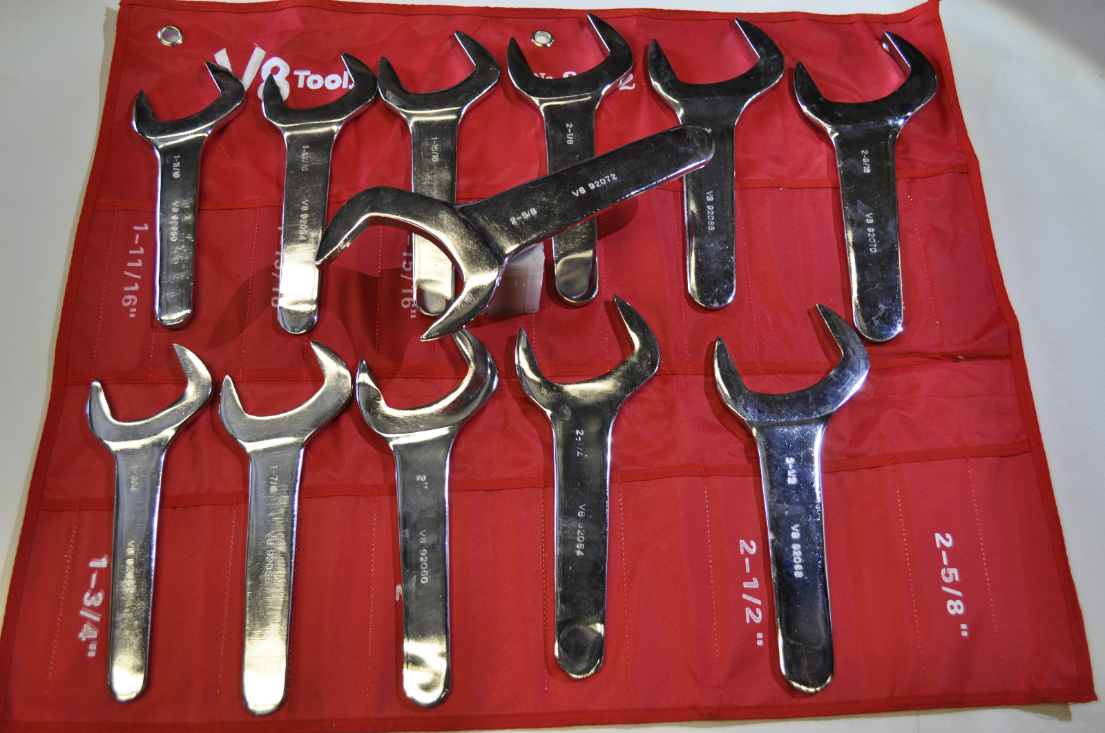 V8 Tools V8T 9212 12 Pc. Jumbo Service Wrench Set 1-11/16″ TO 2-5/8″ -9212