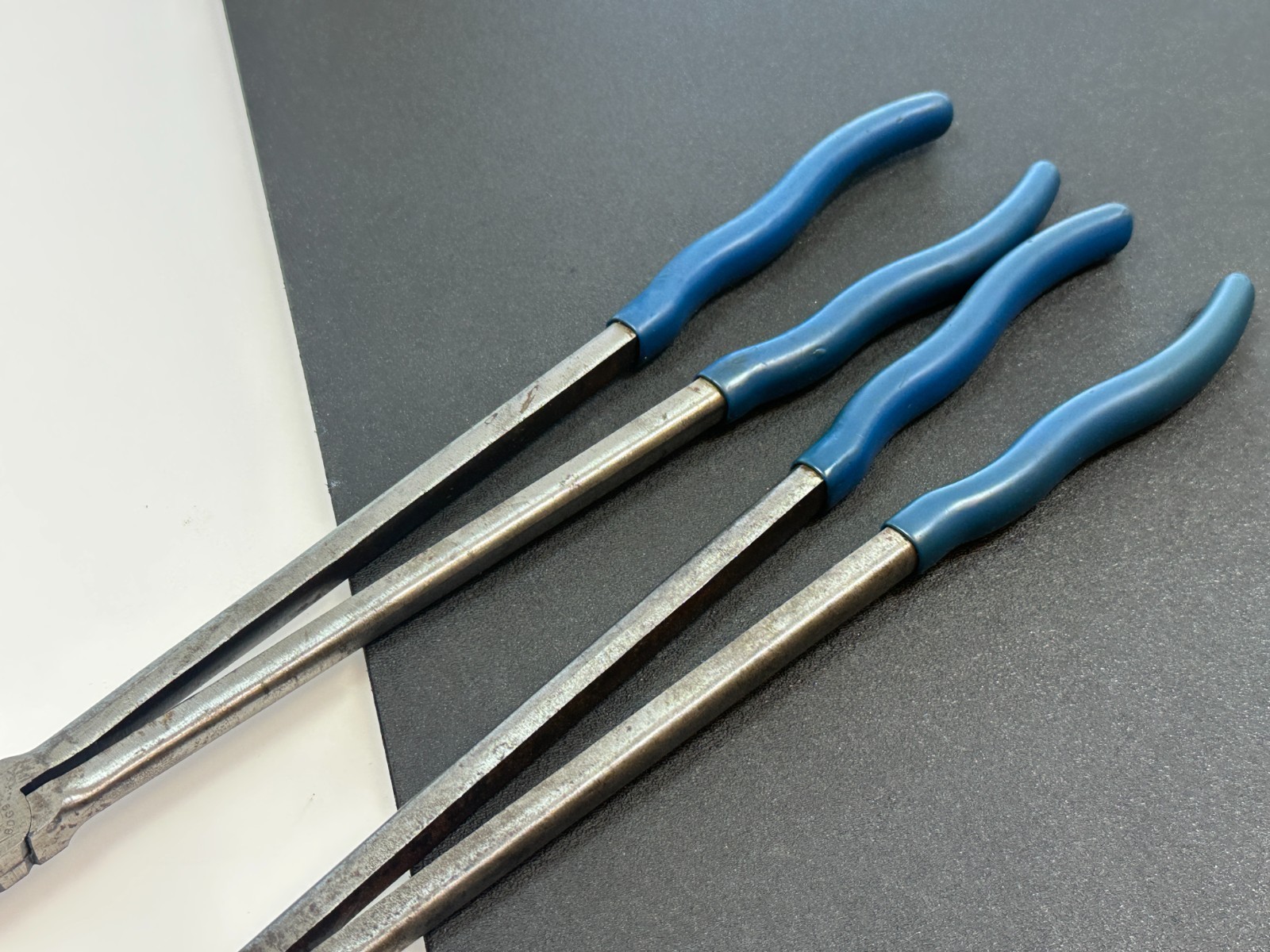 Blue Point Tools 2pc Extra Long 16″ Blue Grip Needle Long Nose Pliers Set Lot
