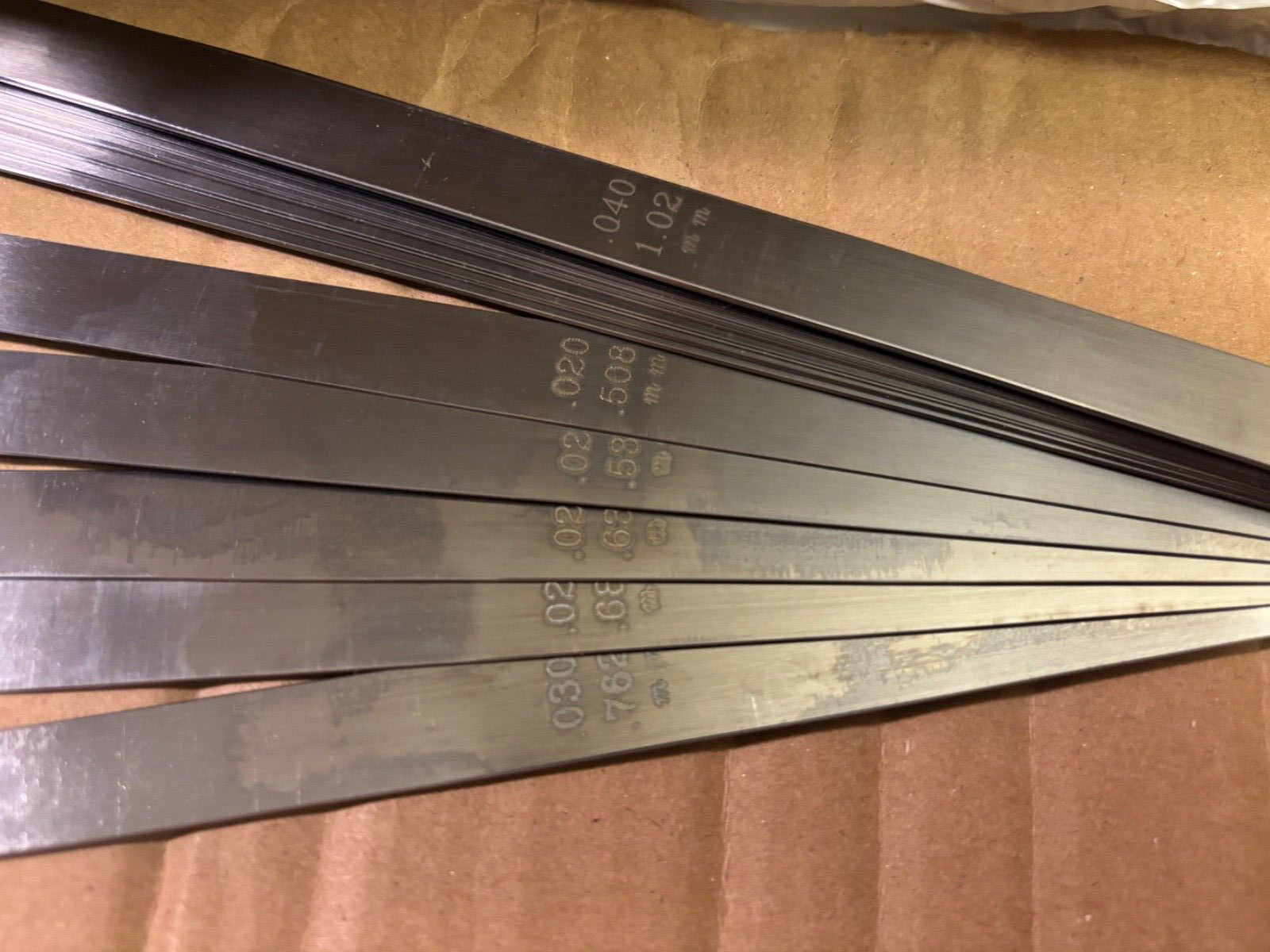 Proto J000TL 1/2″ x 12″ 25 blade .0015″-.040″ long feeler gauge set