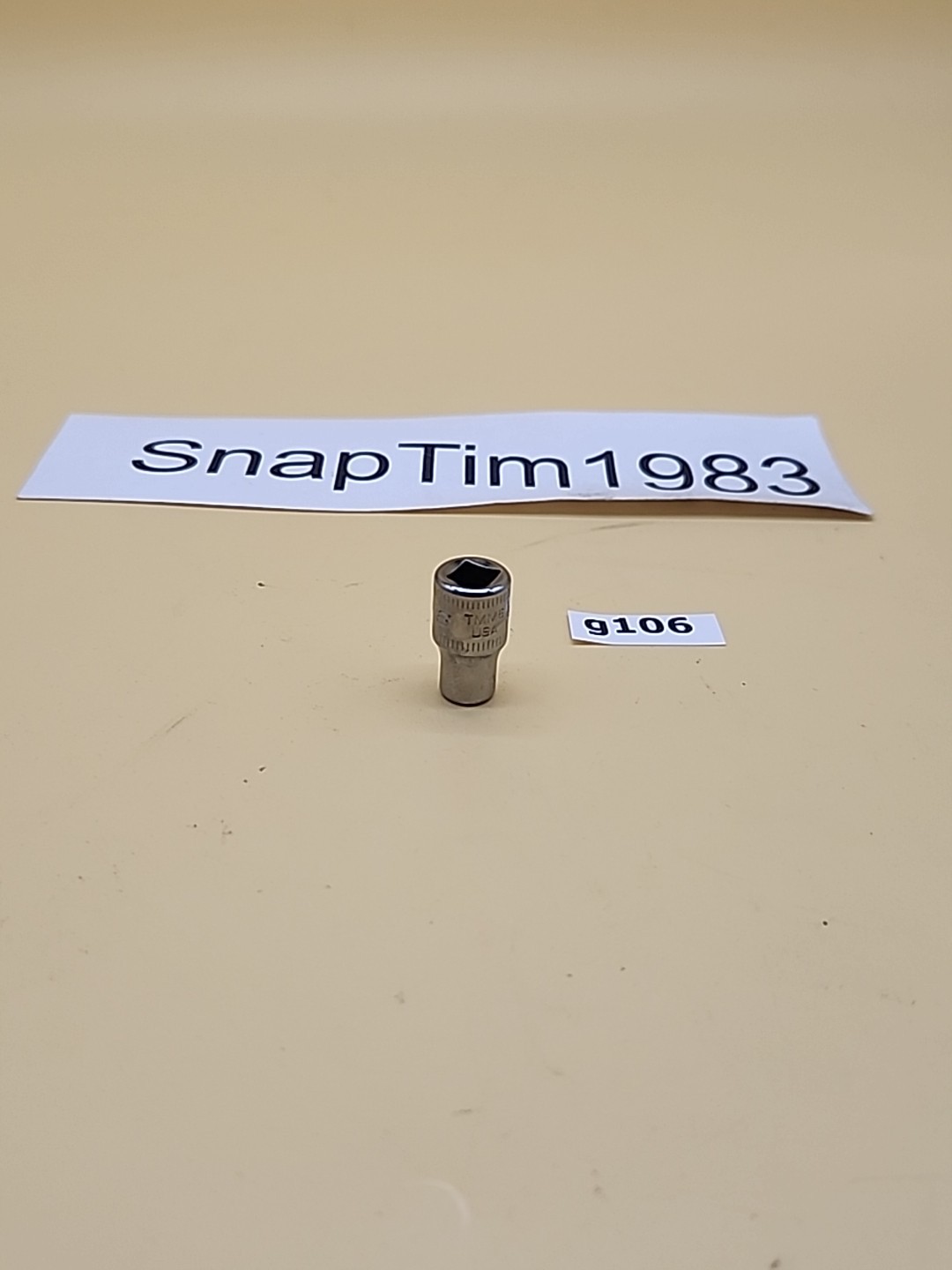 Snap-on Tools TMM6 1/4″ Dr 6 Pt Metric 6mm Shallow Chrome Socket USA