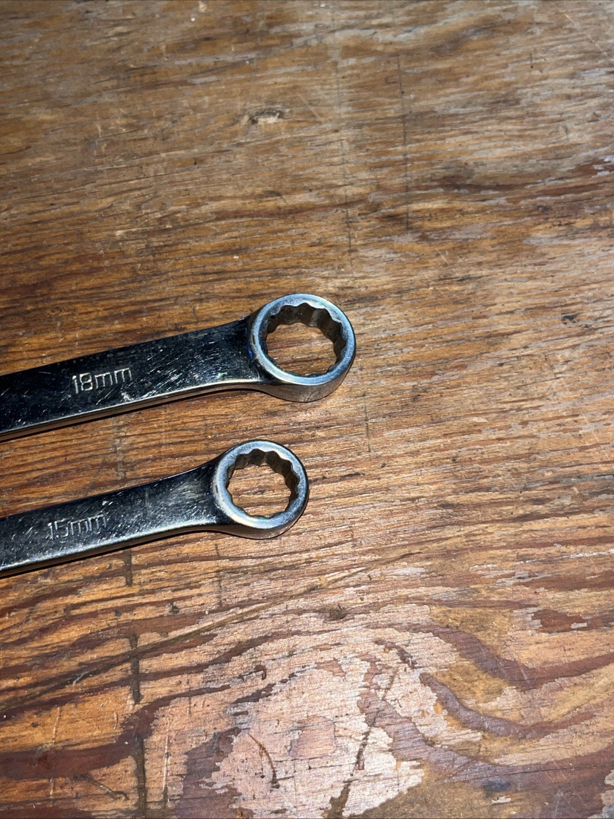 Matco Wrench Set Of 2 MCL18M2 18mm And MCL15M2 15mm Open Box End
