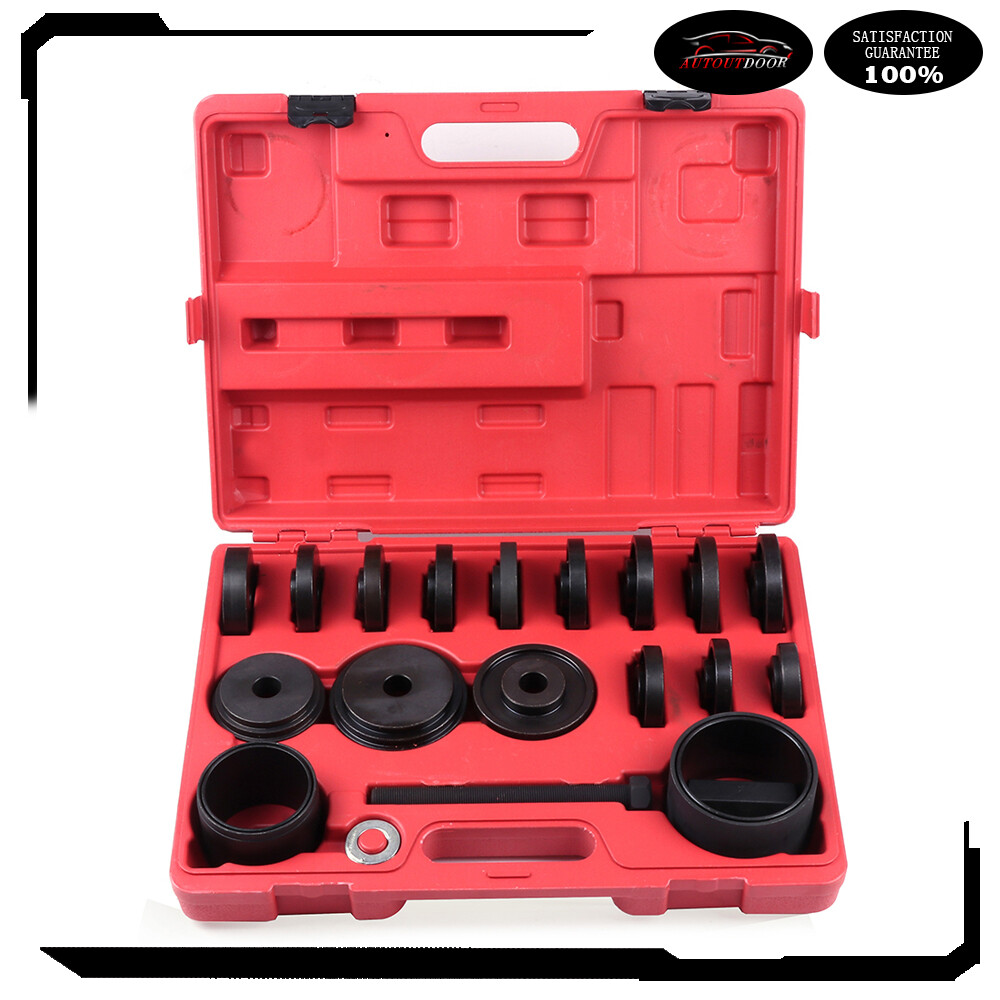 23PCS Front Wheel Drive Bearing Removal Kit Press Adapter Puller Pulley Tool Set