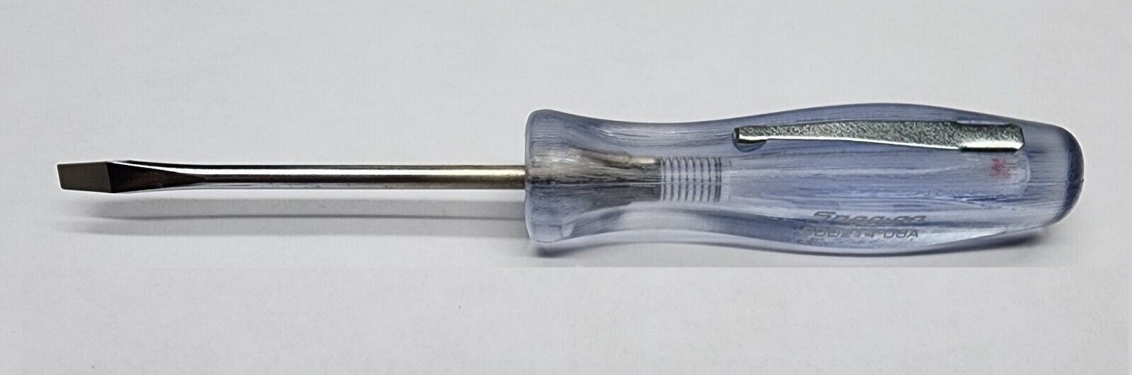 *NEW* Snap On Pocket SPARK TEST Screwdriver SDD214 CLEAR HANDLE Flat Blade .025″