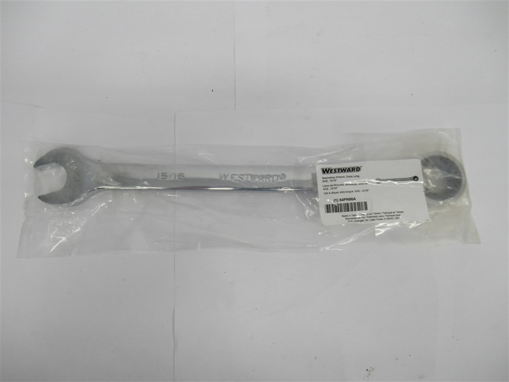Westward 54PN86A , 15/16″ Extra Long Ratcheting Combination Wrench , 12 Point
