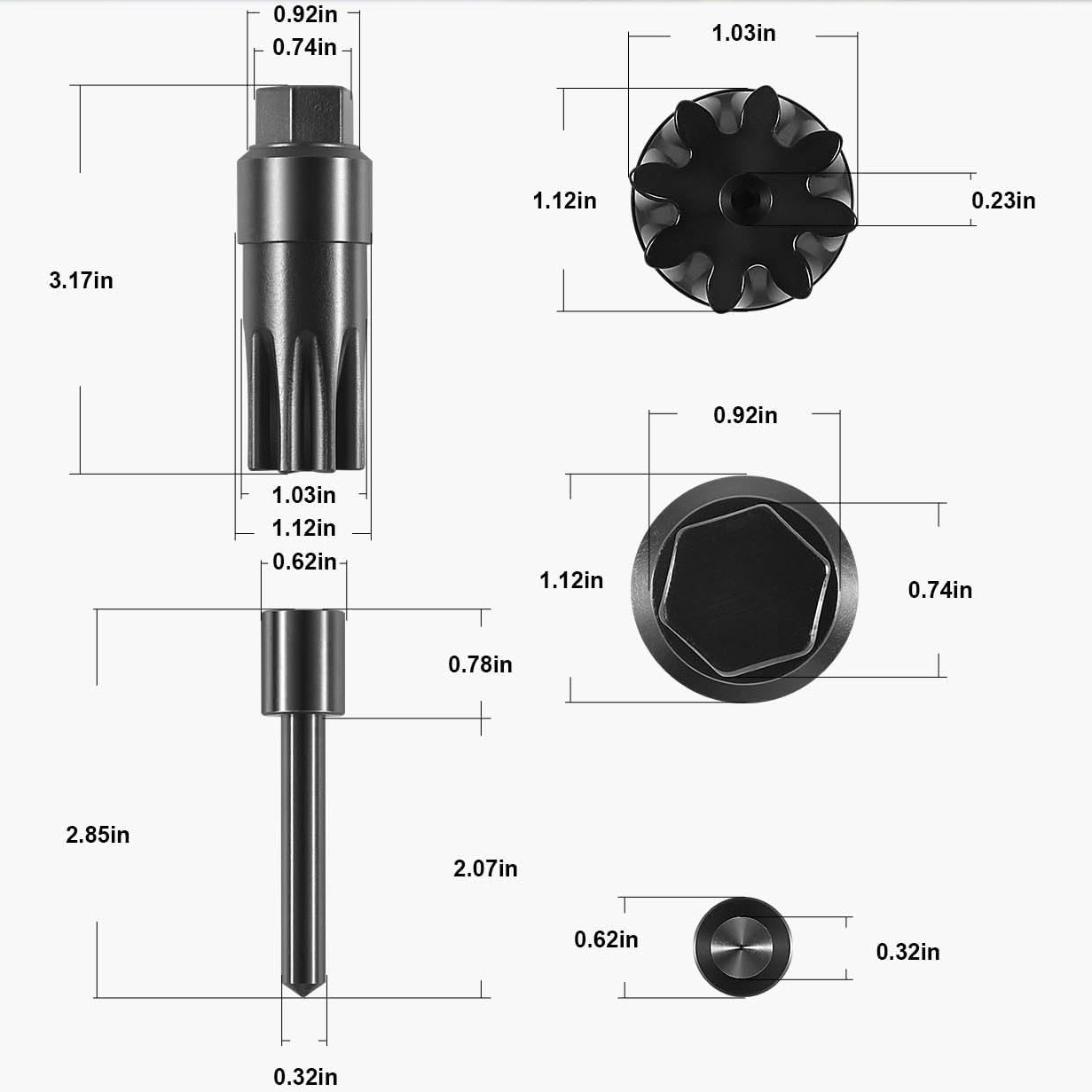 1 Set Engine Turning Tool &Timing Pin Kit Fits John Deere Engines Jde83 Jde81-4