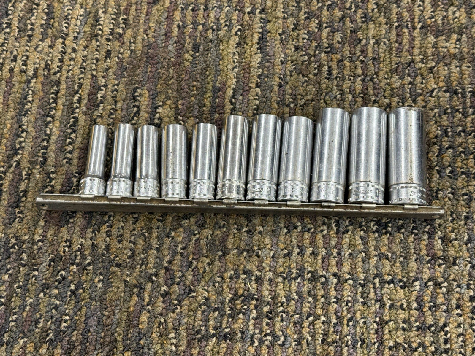 🇺🇸 Snap On Tools USA 9mm- 19mm Metric 3/8″ Drive DEEP Socket Set Lot 6 PT