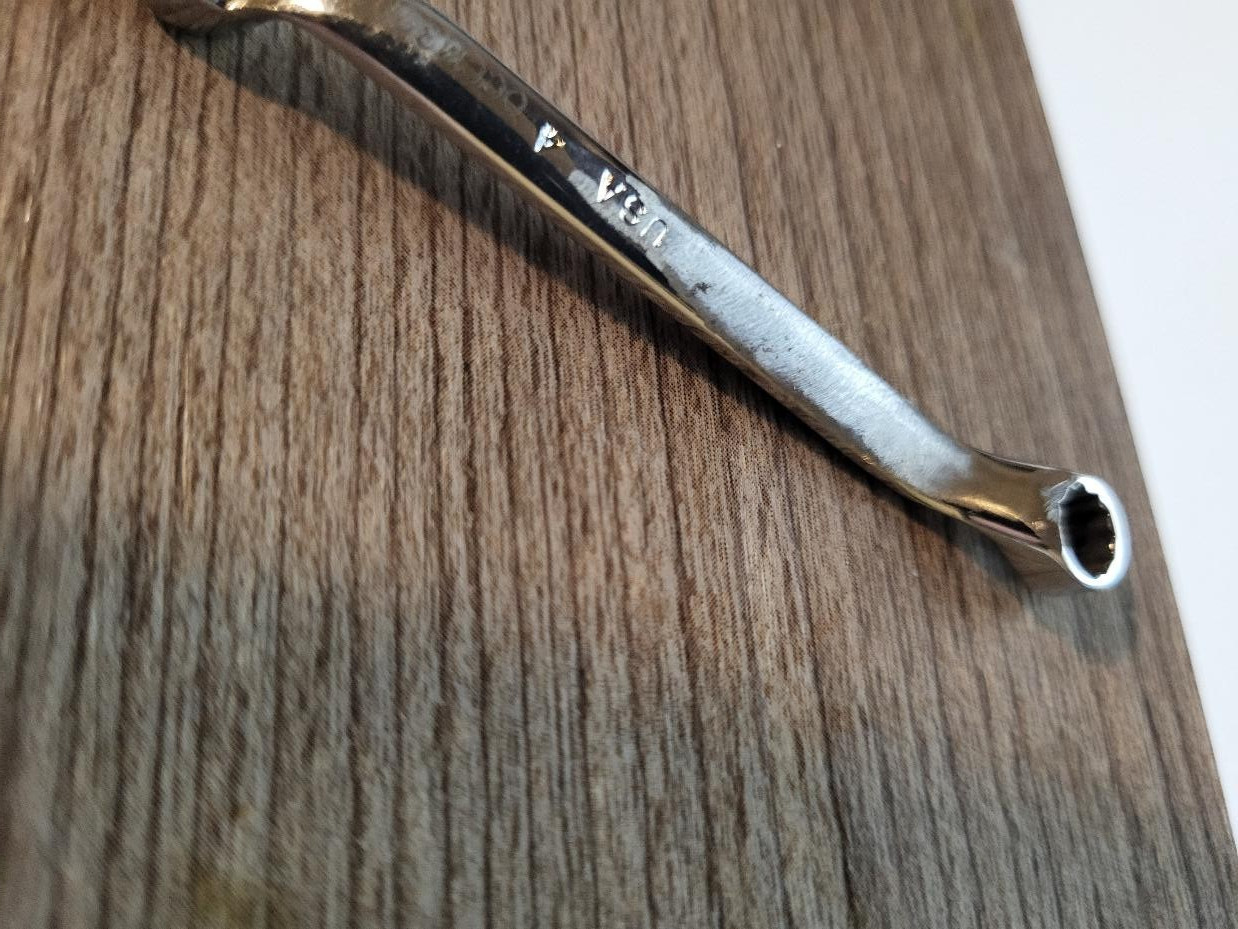 SNAP ON 7/32″ x 15/64″ Short Double Offset Box End Wrench 12 Point XID1415A