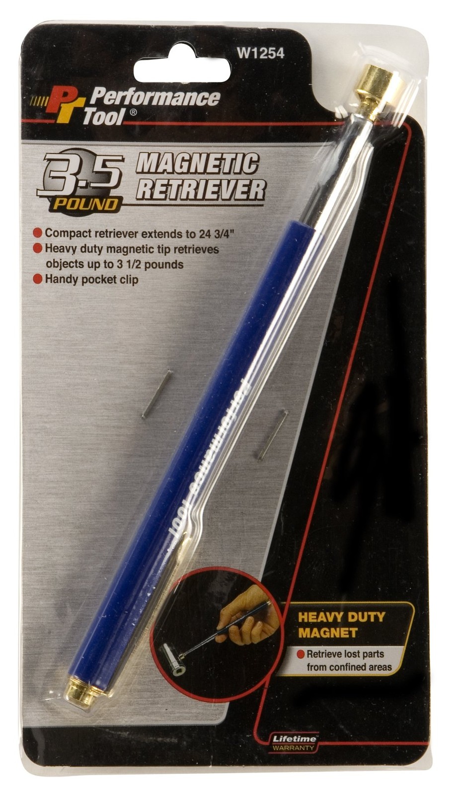 Wilmar Corp. / Performance Tool W1254 3-1/2 Lb. Pocket Magnetic Retriever