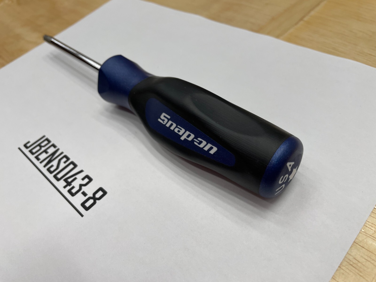 Snap-on Tools USA NEW POWER BLUE T30 Soft Grip Torx Screwdriver SGDTX430BMB