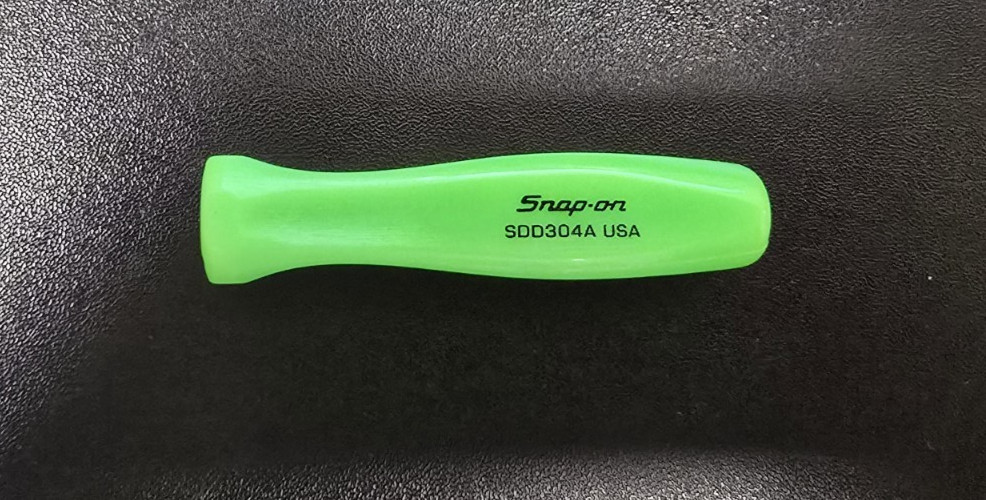 Snap-on ™ NEW Green 3/16″ MINI Hard Plastic Handle For Flat Screwdriver SDD304AG