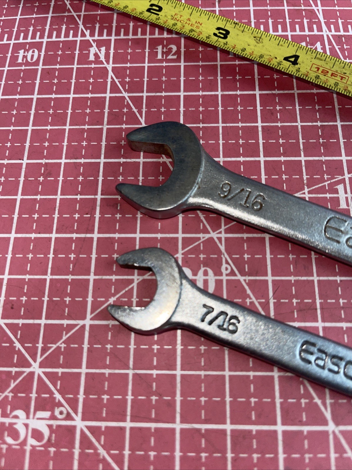 Easco USA 2 Piece SAE Open End Wrench Set 3/8 In – 9/16 In Vintage 3/8” – 9-16”