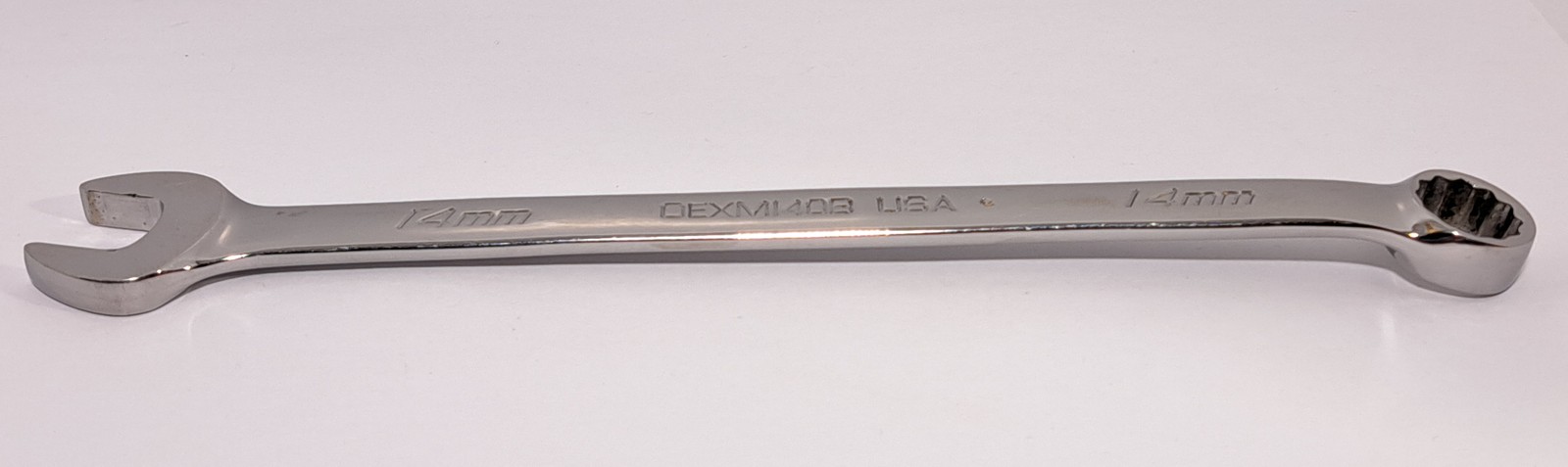 SNAP-ON Flank Drive 14mm 12pt Metric Combination Wrench OEXM140B Made in USA