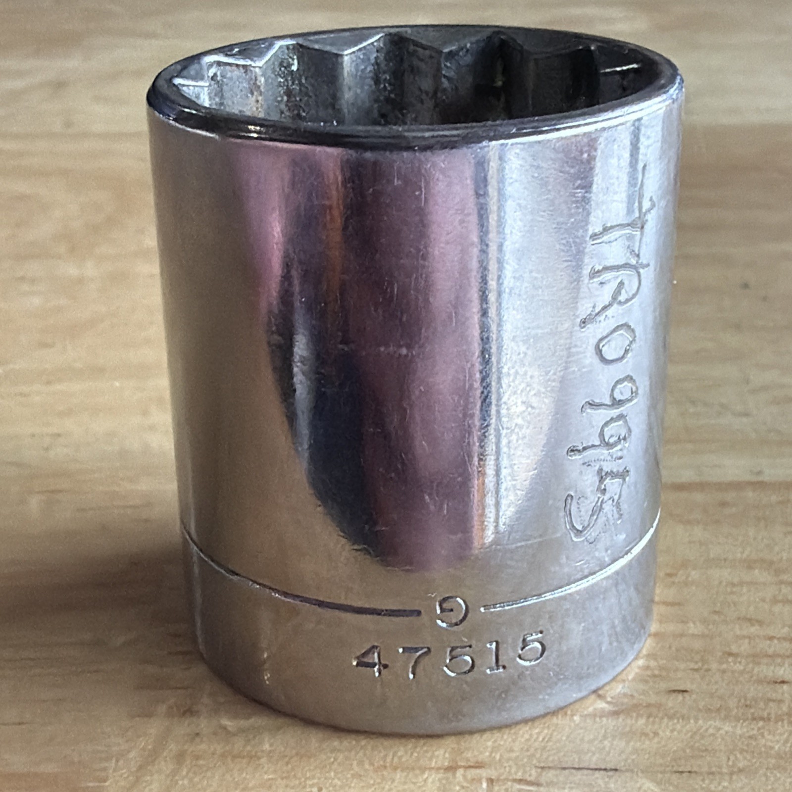 Craftsman 1-1/16″ Shallow Socket 1/2″ Drive 12 Point Inverted G 47515 USA READ!