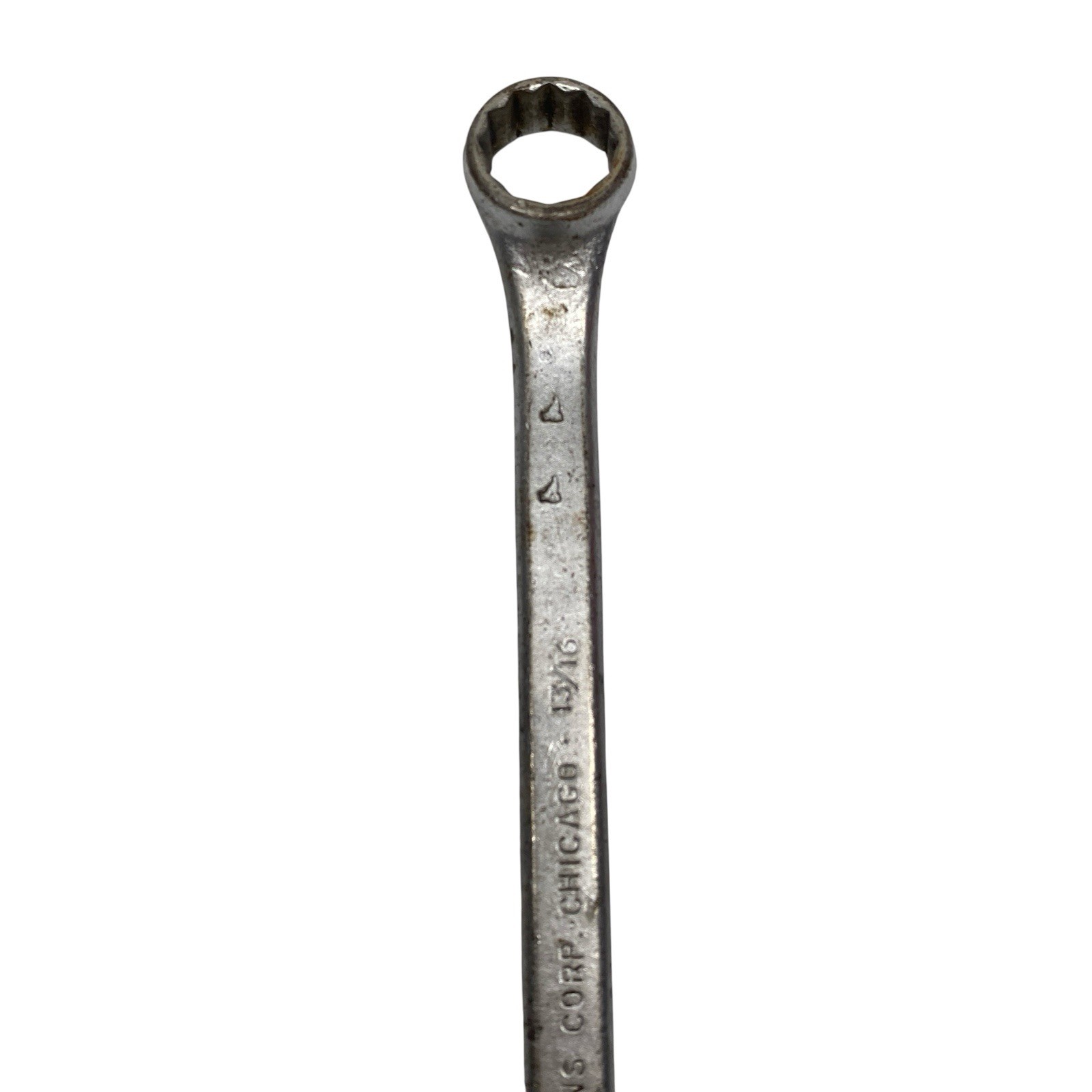 Penens Corp 6328, 7/8″ x 13/16″ Offset Box End 12 PT Wrench Made in Chicago USA