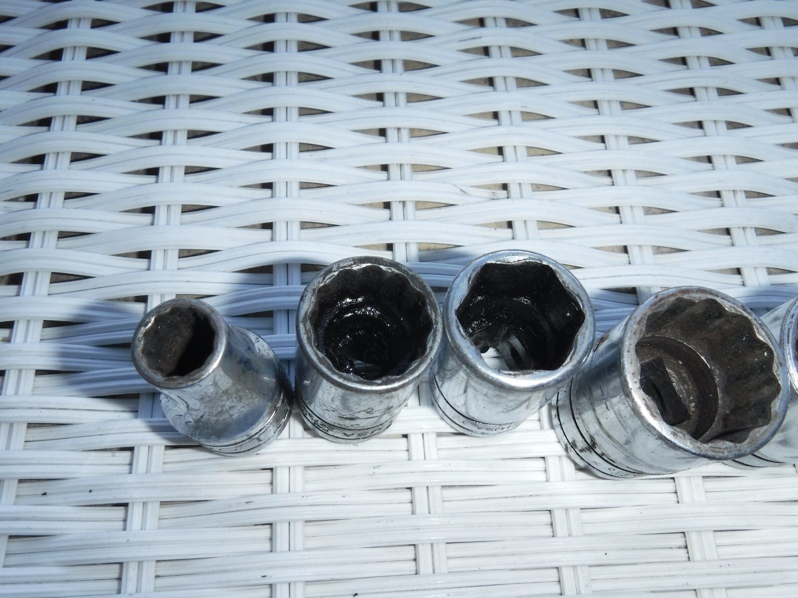 7pc Snap-on Socket Set 1/2in Drive – 3/8, 5/8, 11/16, 13/16, 13/16, 13/16, 1,