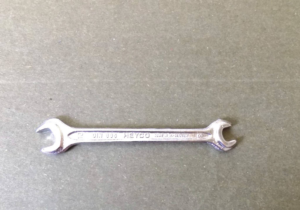 1 Mercedes Heyco Open End Wrench 8mm 10mm DIN895 280sL Pagoda w 113 w 107 w 111