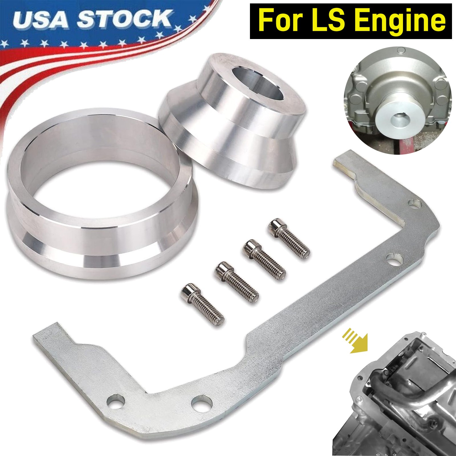 Front Rear Timing Cover & Oil Pans Alignment Tool for LS Engine LS1,LS2,LS3,LS6