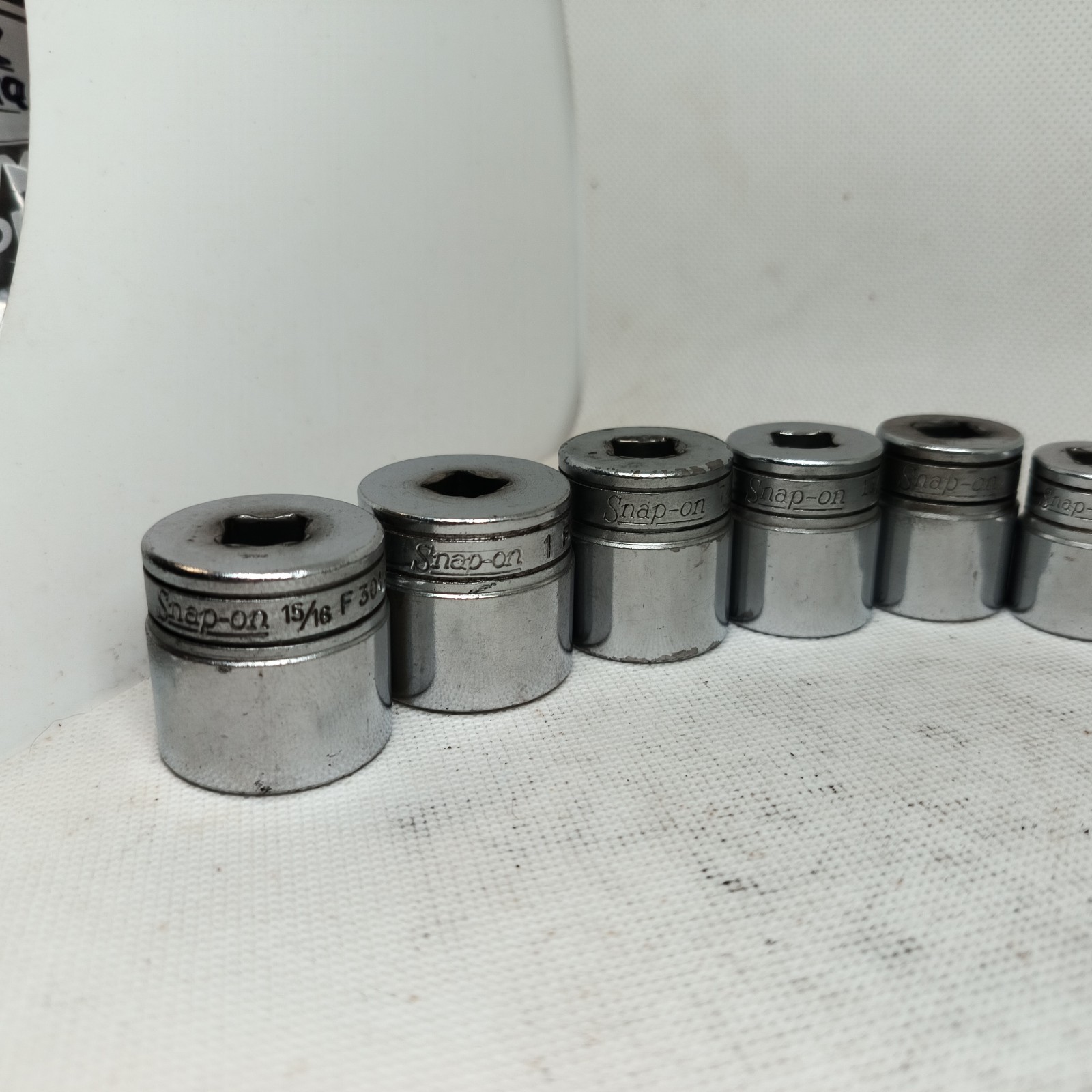 SNAP-ON Tools 12 Pc SAE Socket Set 3/8 Drive Underline F Series 11/32″ – 1″ USA