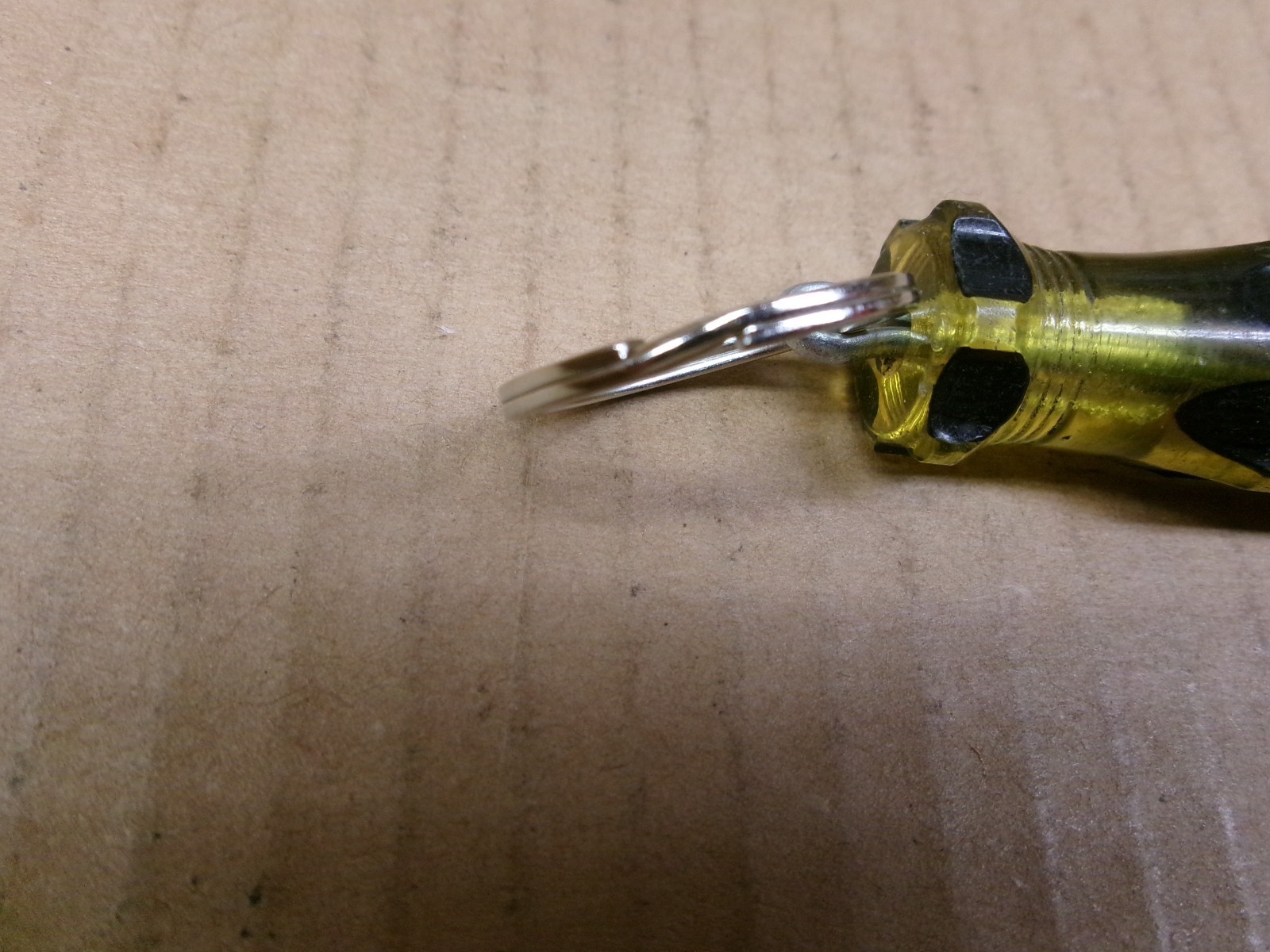 Bonney USA Black / Yellow Screwdriver Handle Key Chain ( Custom /Homemade)