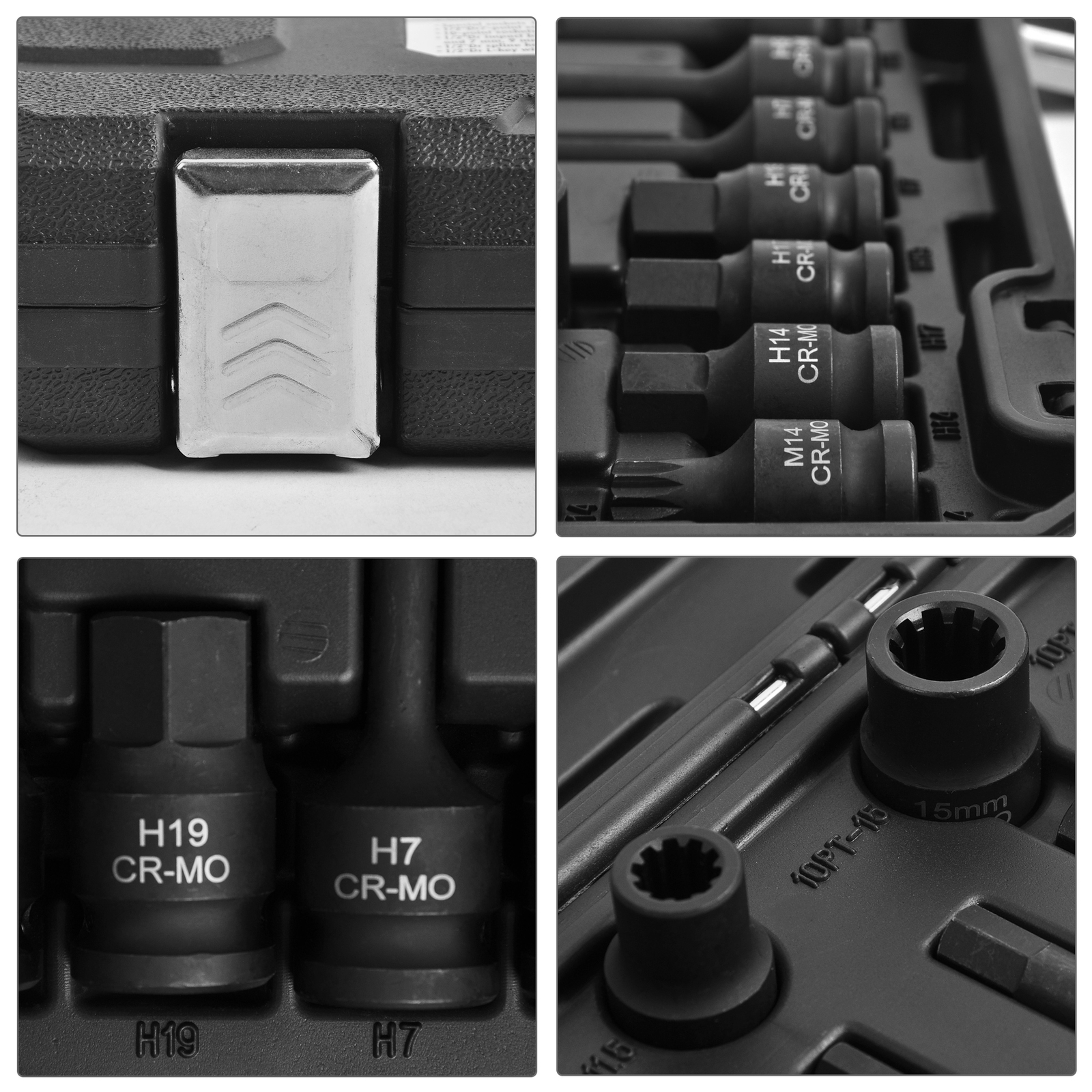 1/2″ Drive Impact Brake Caliper Socket Tool Set For VW BMW Ford Audi Porsche