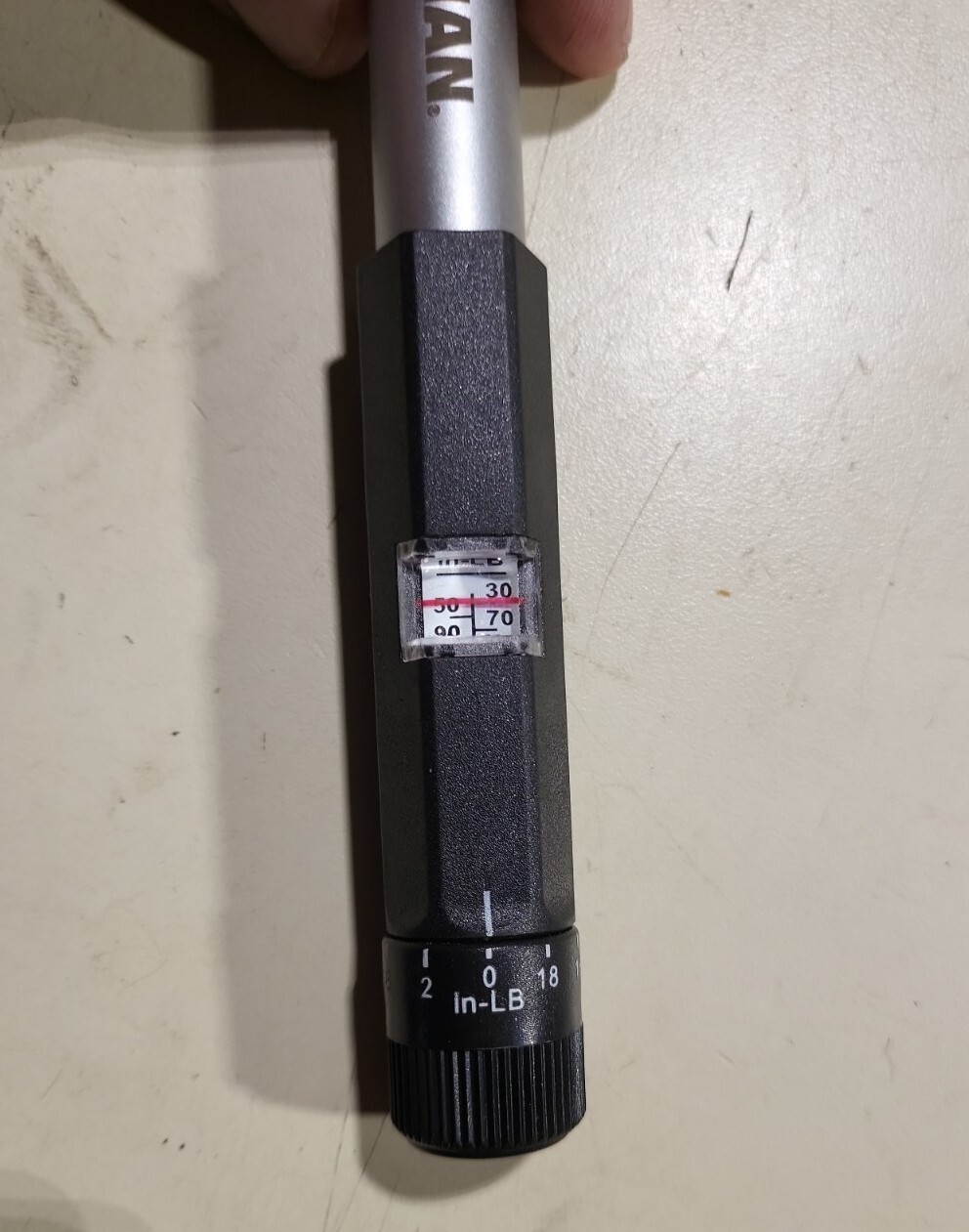 Steelman 1/4 in. Drive Adjustable Torque Wrench, 30 to 150 Inch Pounds 96196-B