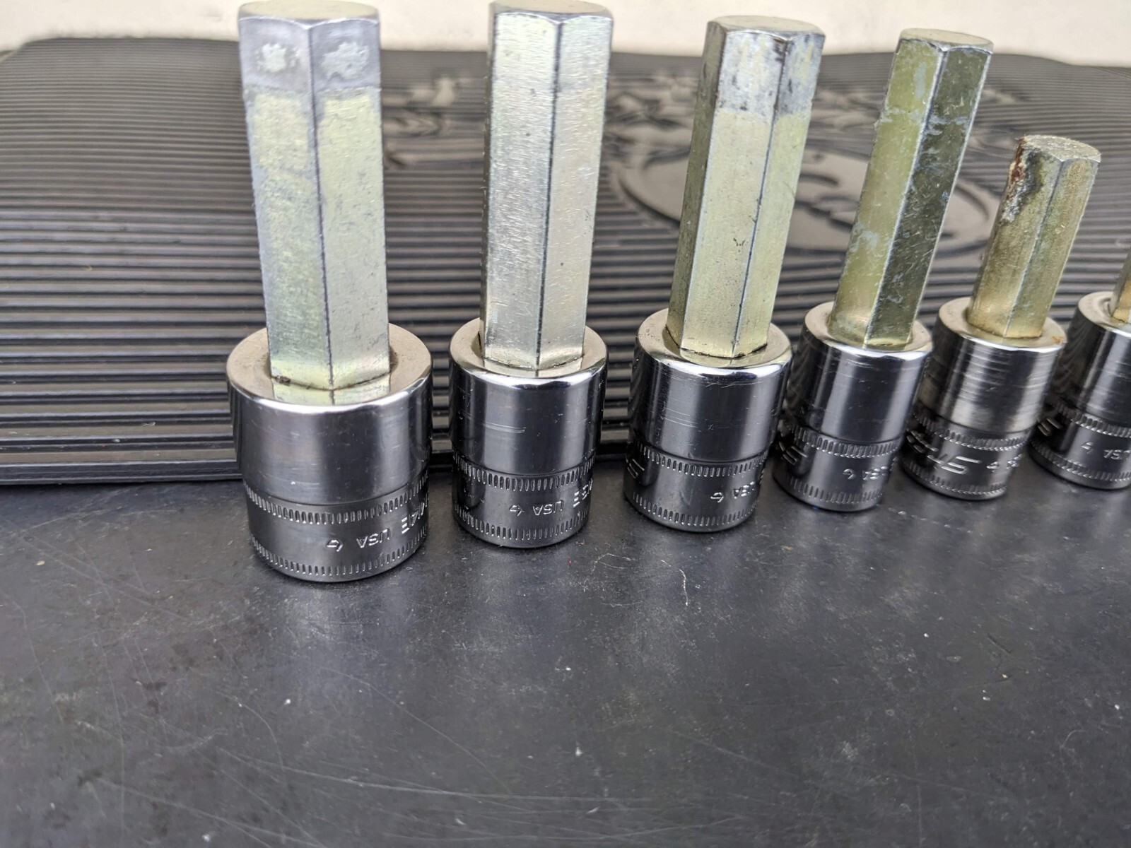 #be215 Snap-On 11pc Metric Hex Allen Socket Set 3/8″ Drive 4mm to 14mm 211EFAMY